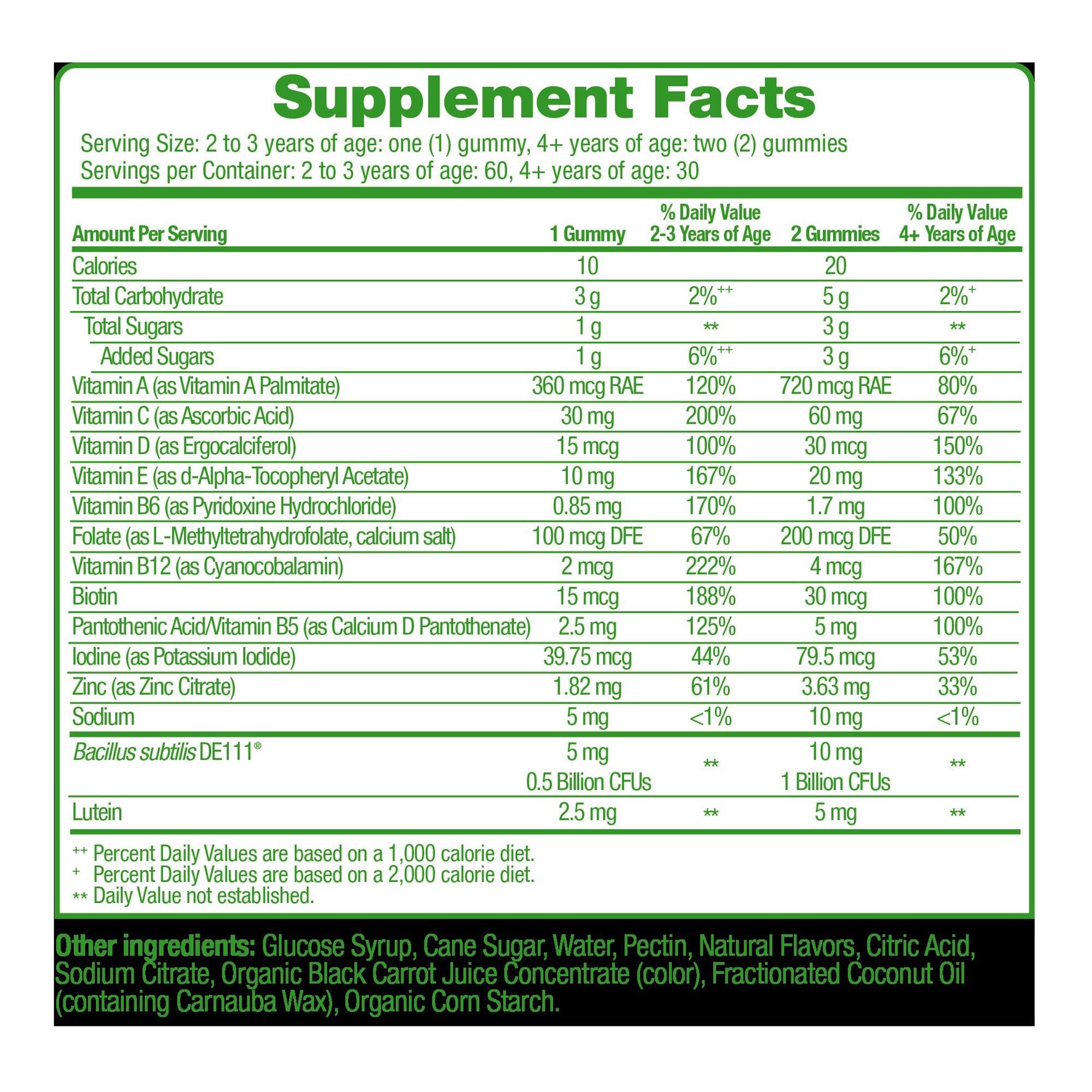i-Health Inc 049100401485 - Culturelle® Kids Multivitamin + Probiotic Gummies with Lutein - 1/Bottle, 24/Case