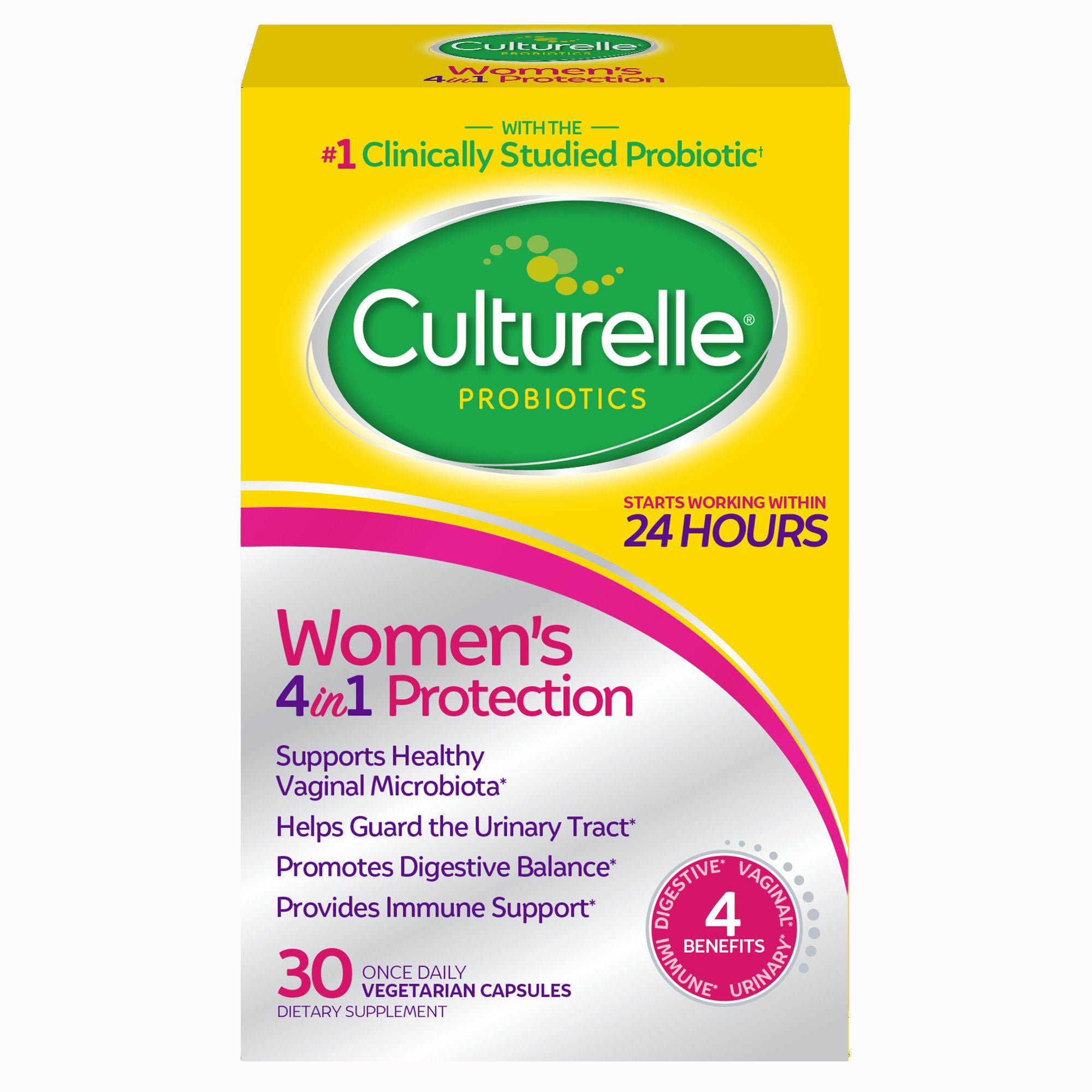 i-Health Inc - 049100400594 Culturelle® Women's Four-in-One Protection Probiotic Vegetarian Capsules