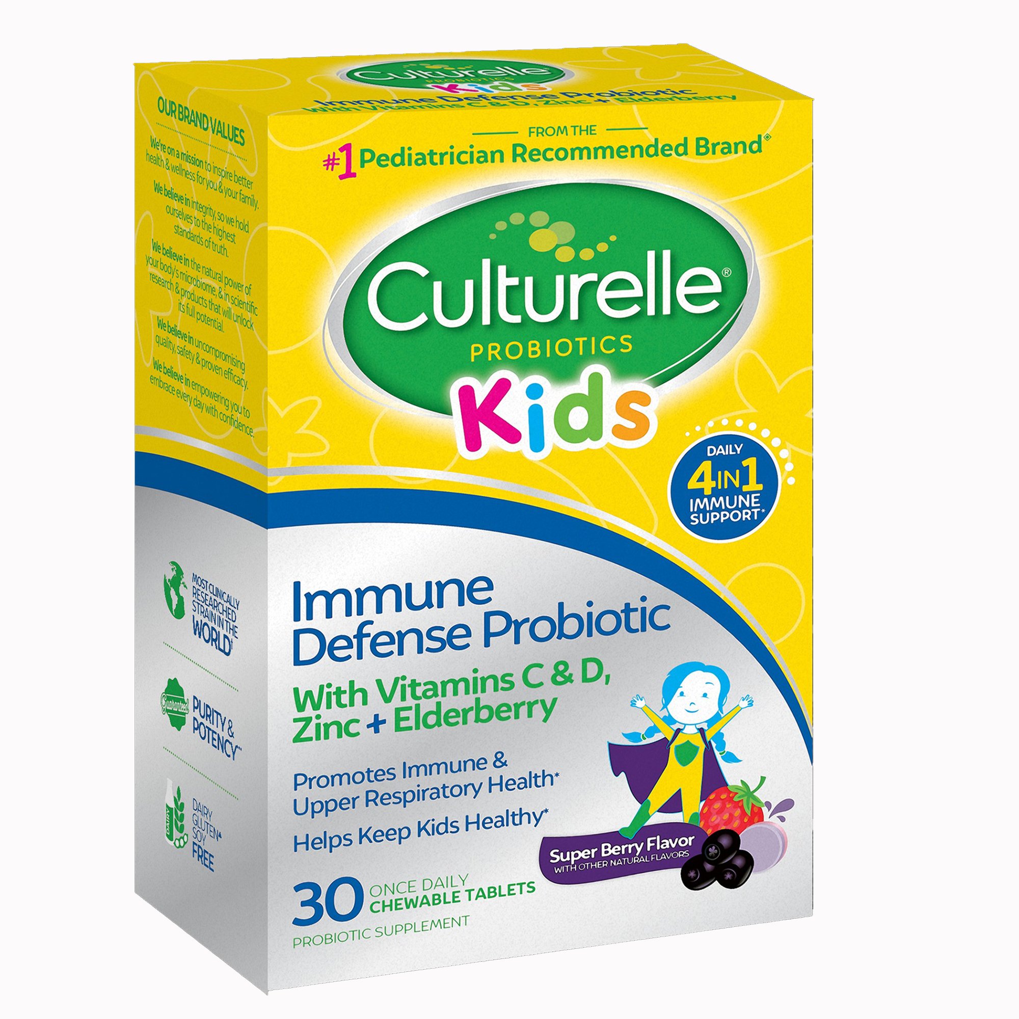 i-Health Inc 049100401201 - Culturelle® Kids Immune Defense Chewables, Berry Flavor - 1/Box, 24/Case