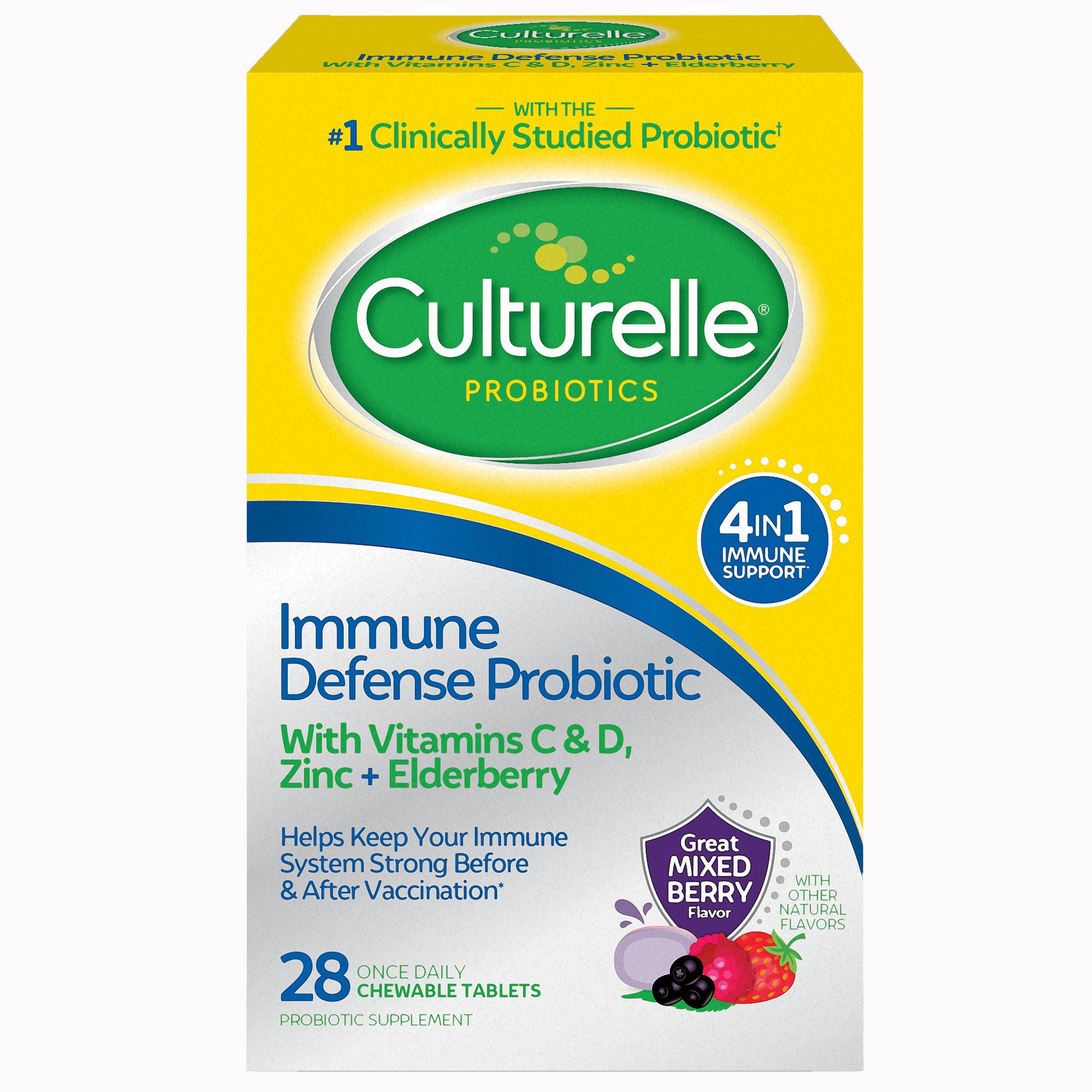 i-Health Inc - 049100401225 Culturelle® Immune Defense Probiotic Chewables