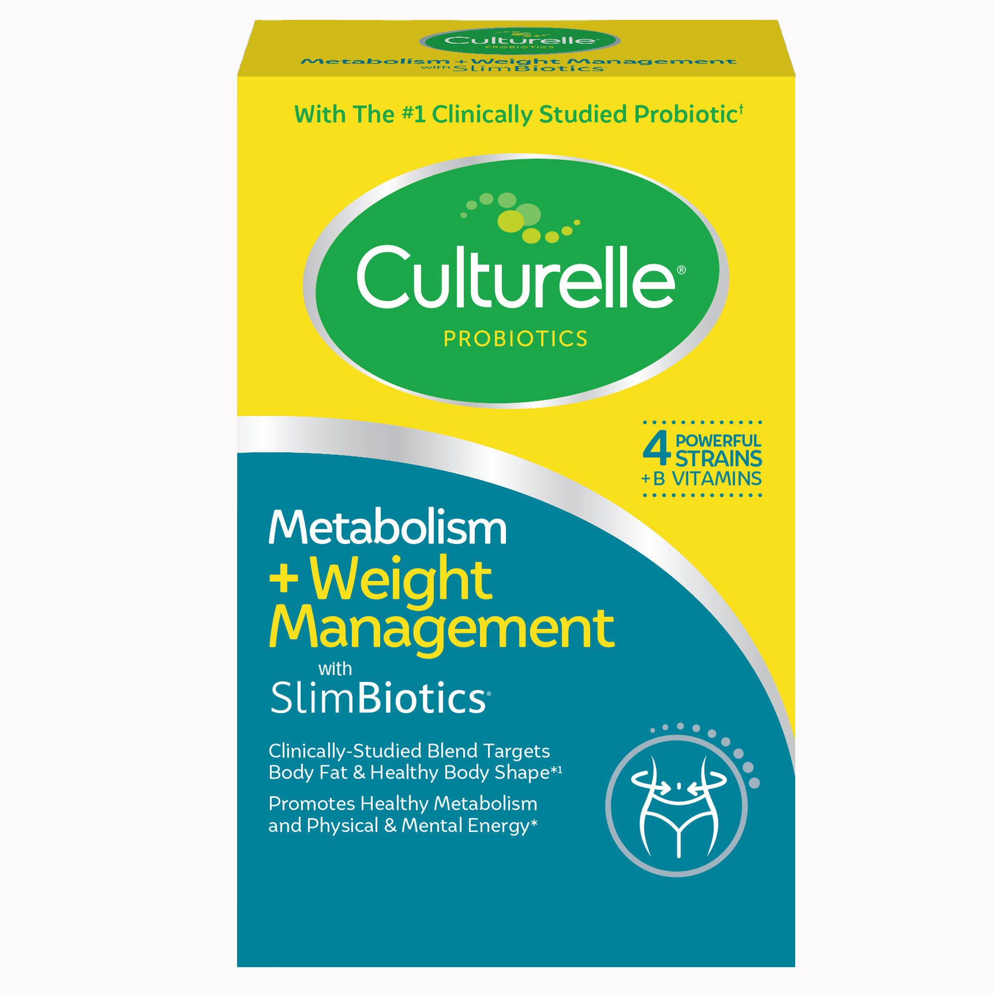 i-Health Inc - 049100401836 Culturelle® Metabolism + Weight Management with SlimBiotics® Capsules