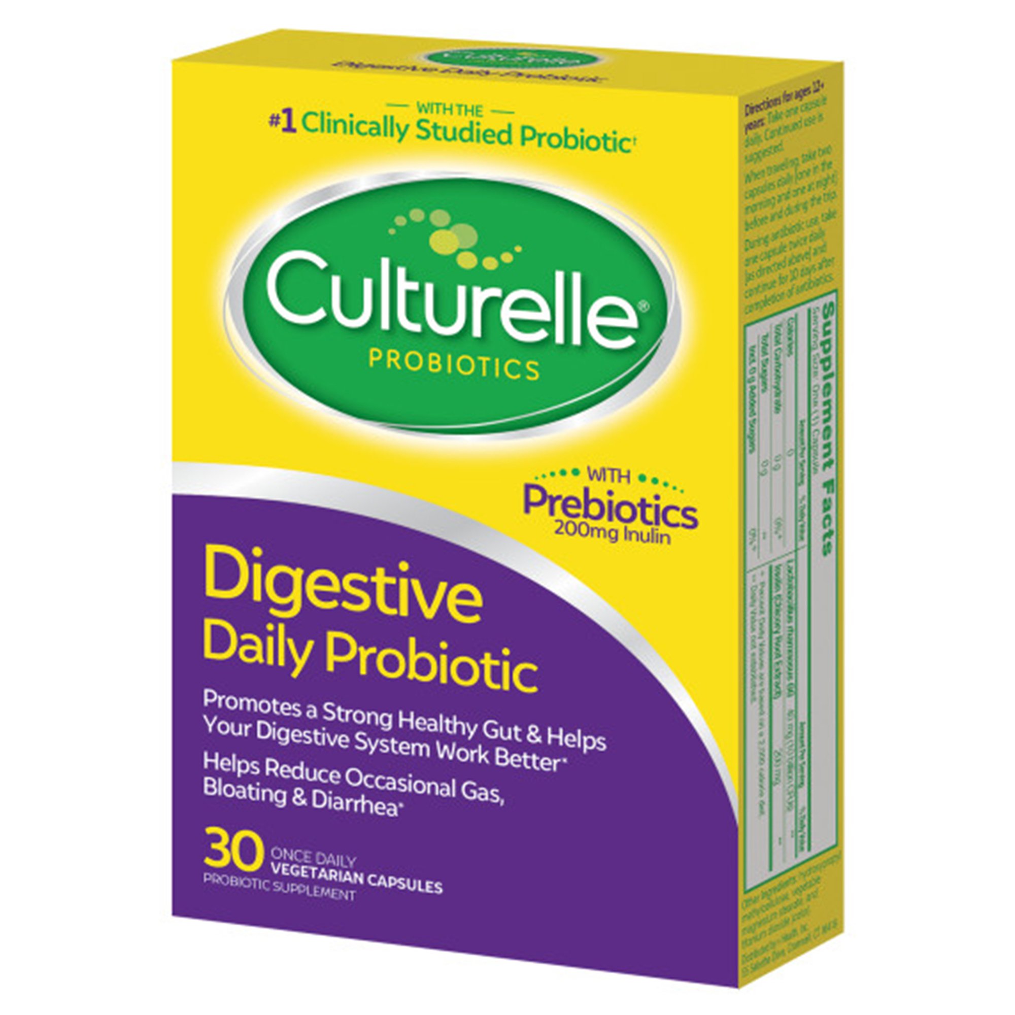 i-Health Inc 049100400129 - Culturelle® Digestive Daily Probiotic Capsules, 30 Capsules - 1/Box, 24/Case