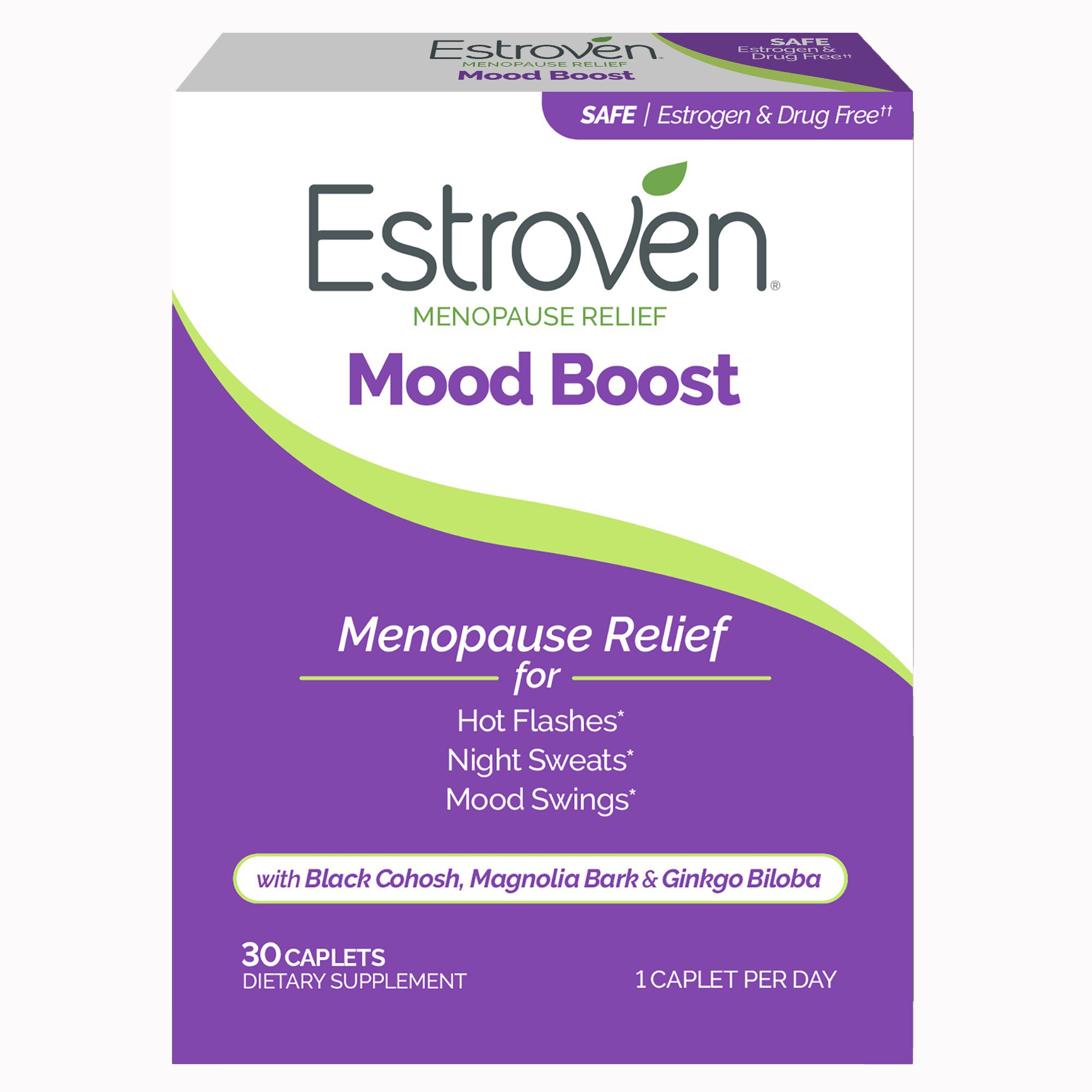 i-Health Inc 092961013335 - Estroven® Once Daily Menopause Relief Mood Boost Caplets - 1/Box, 12/Case