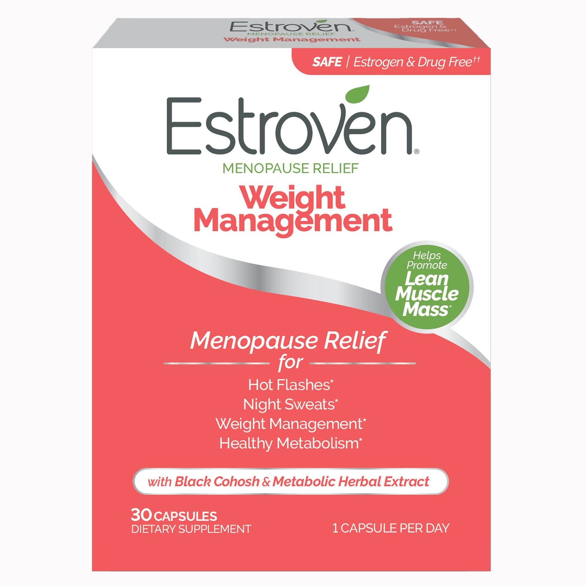 i-Health Inc 092961040225 - Estroven® Once Daily Menopause Relief Weight Management Capsules - 1/Box, 12/Case