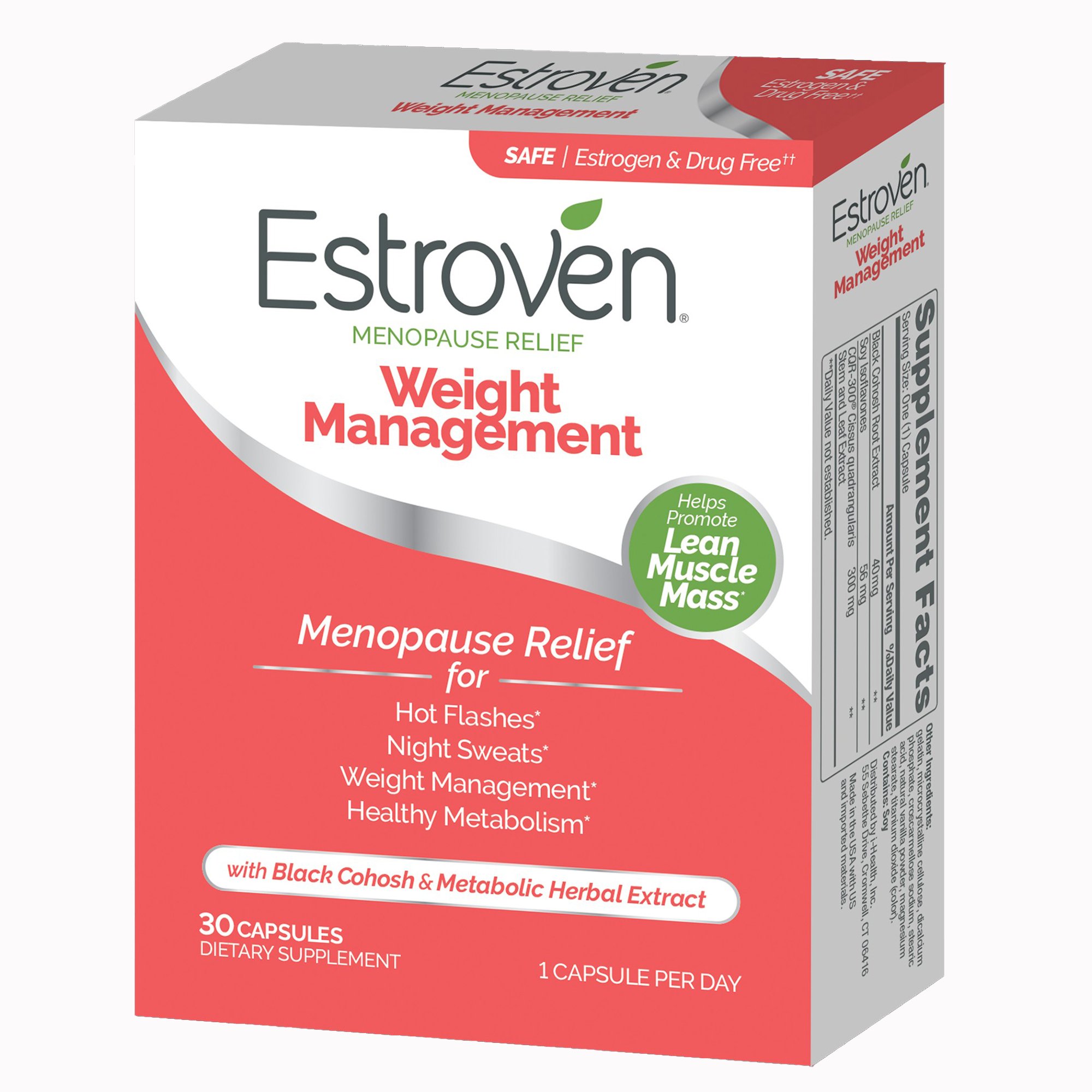i-Health Inc 092961040225 - Estroven® Once Daily Menopause Relief Weight Management Capsules - 1/Box, 12/Case