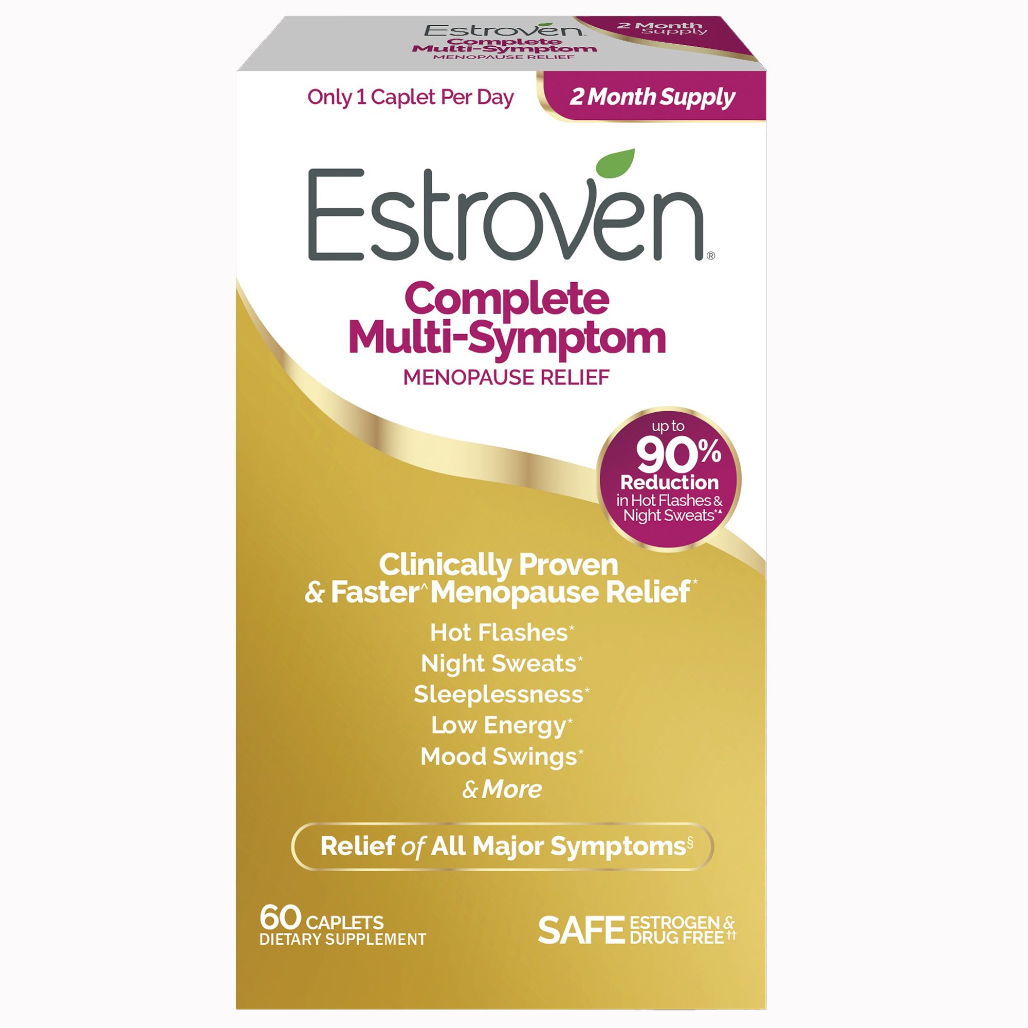 i-Health Inc 092961040348 - Estroven® Once Daily Complete Multi-Symptom Menopause Relief Caplets - 1/Box, 12/Case