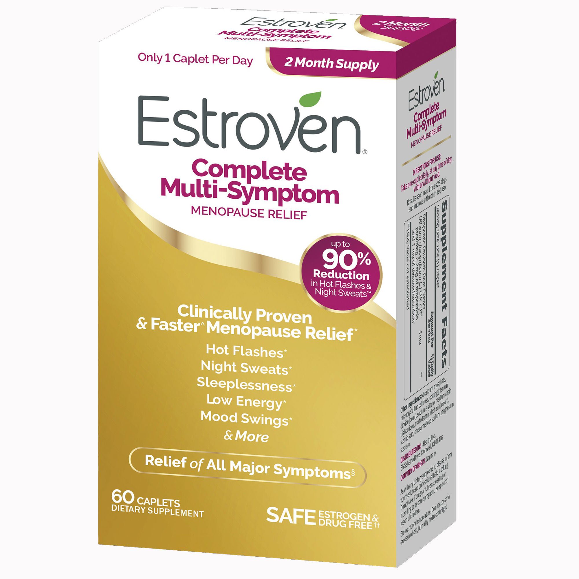 i-Health Inc - 092961040348 Estroven® Once Daily Complete Multi-Symptom Menopause Relief Caplets