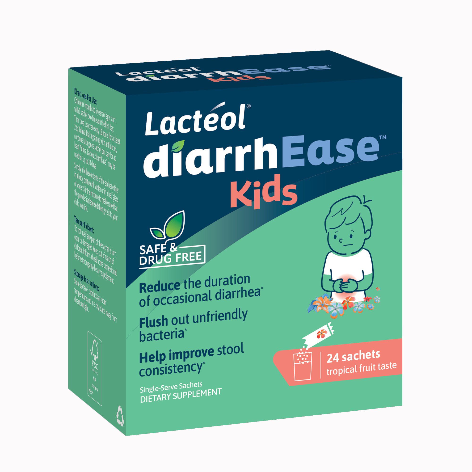 i-Health Inc - 049100401898 Lactéol® diarrhEase for Kids