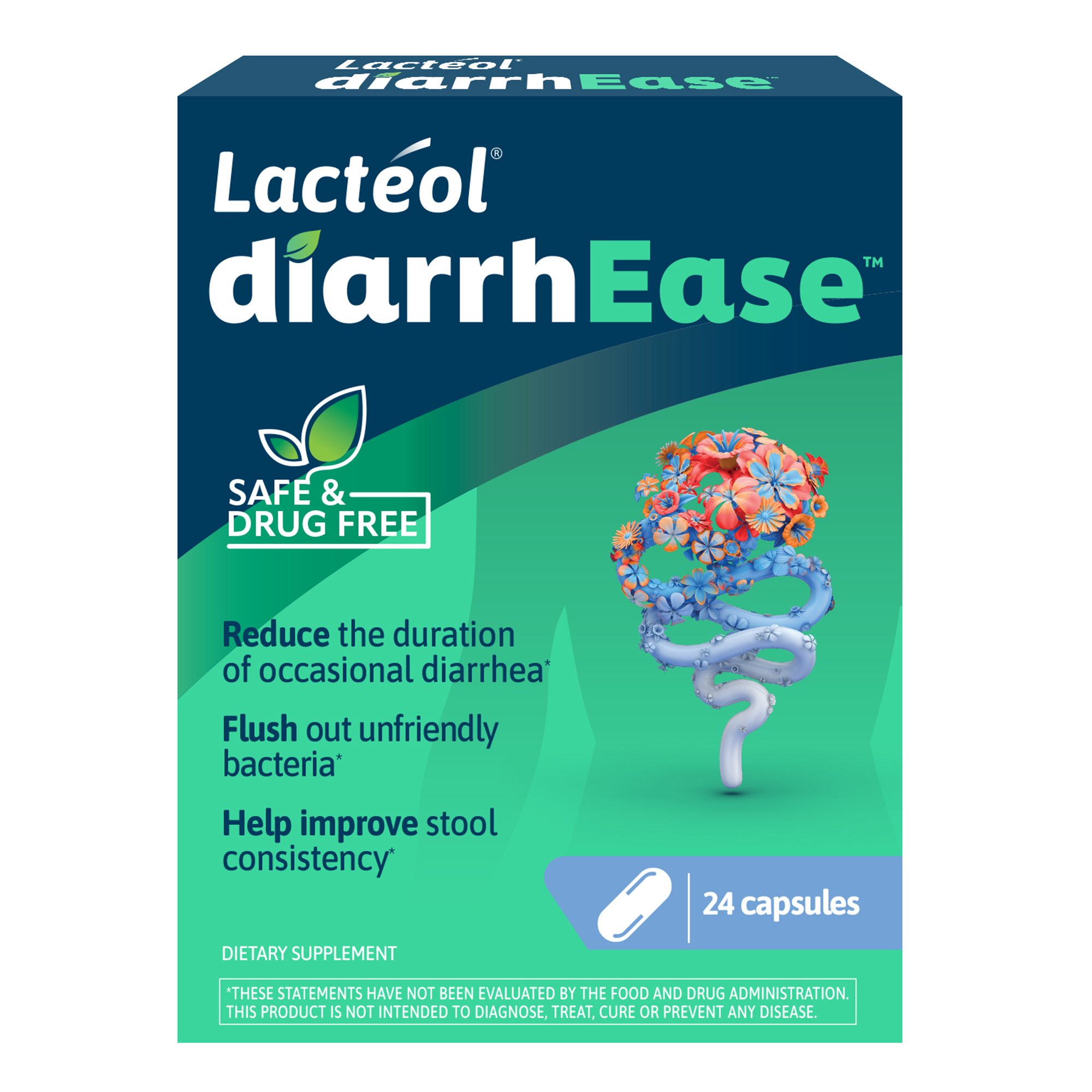 i-Health Inc 049100401874 - Lactéol® diarrhEase™ Digestive Postbiotic Dietary Supplement - 1/Box, 12/Case