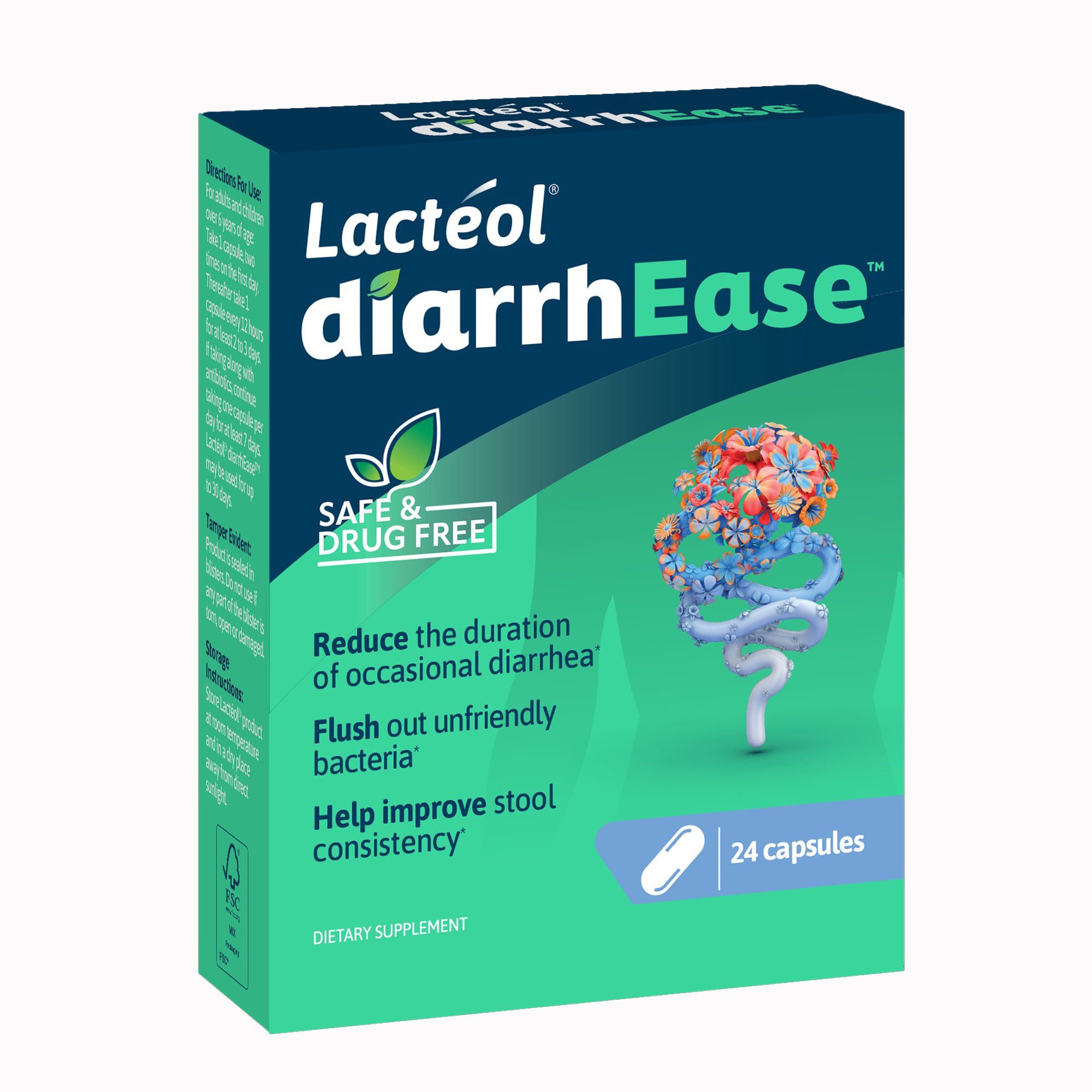 i-Health Inc - 049100401874 Lactéol® diarrhEase™ Digestive Postbiotic Dietary Supplement
