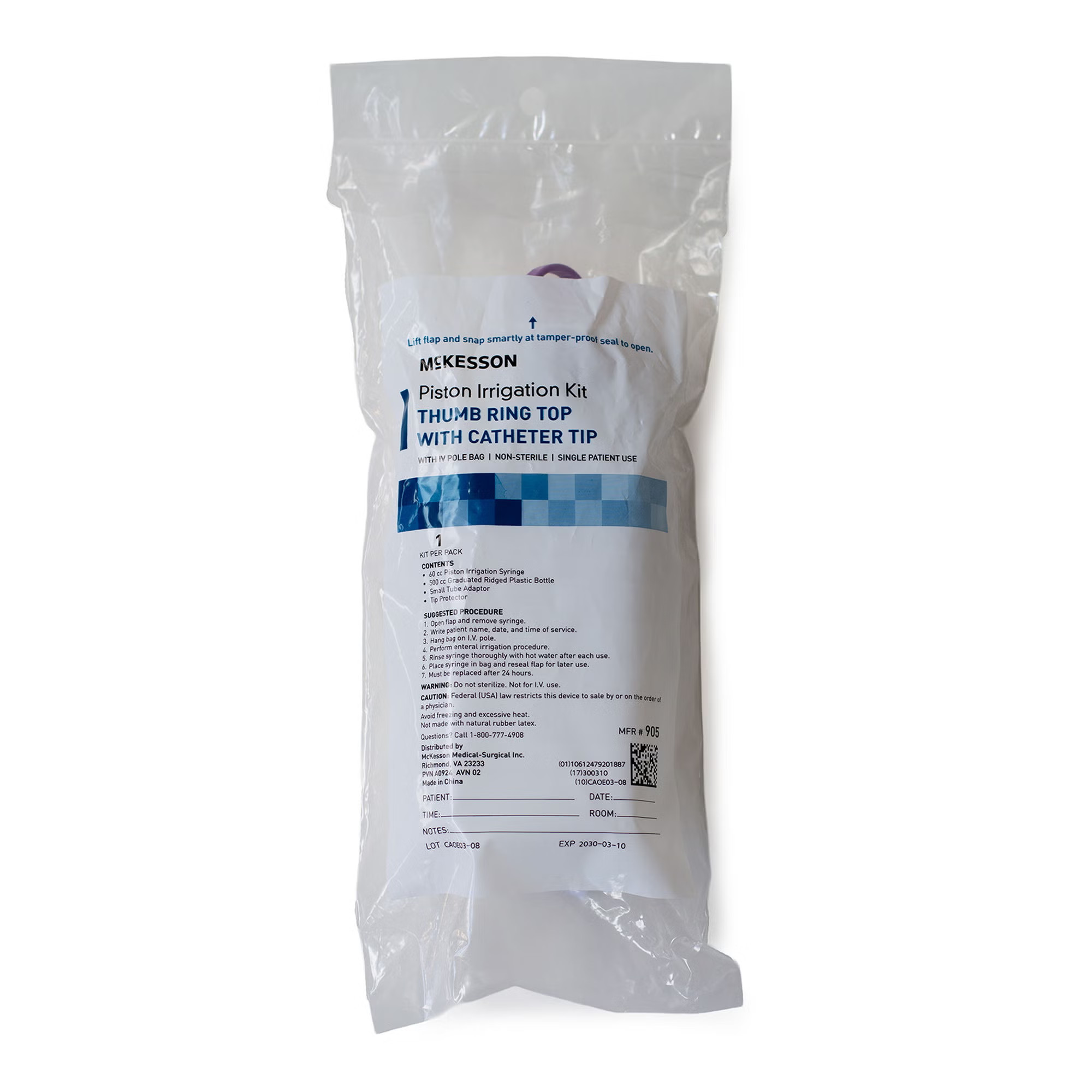 McKesson Brand - 905 Irrigation Syringe McKesson 60 mL Catheter Tip Without Safety