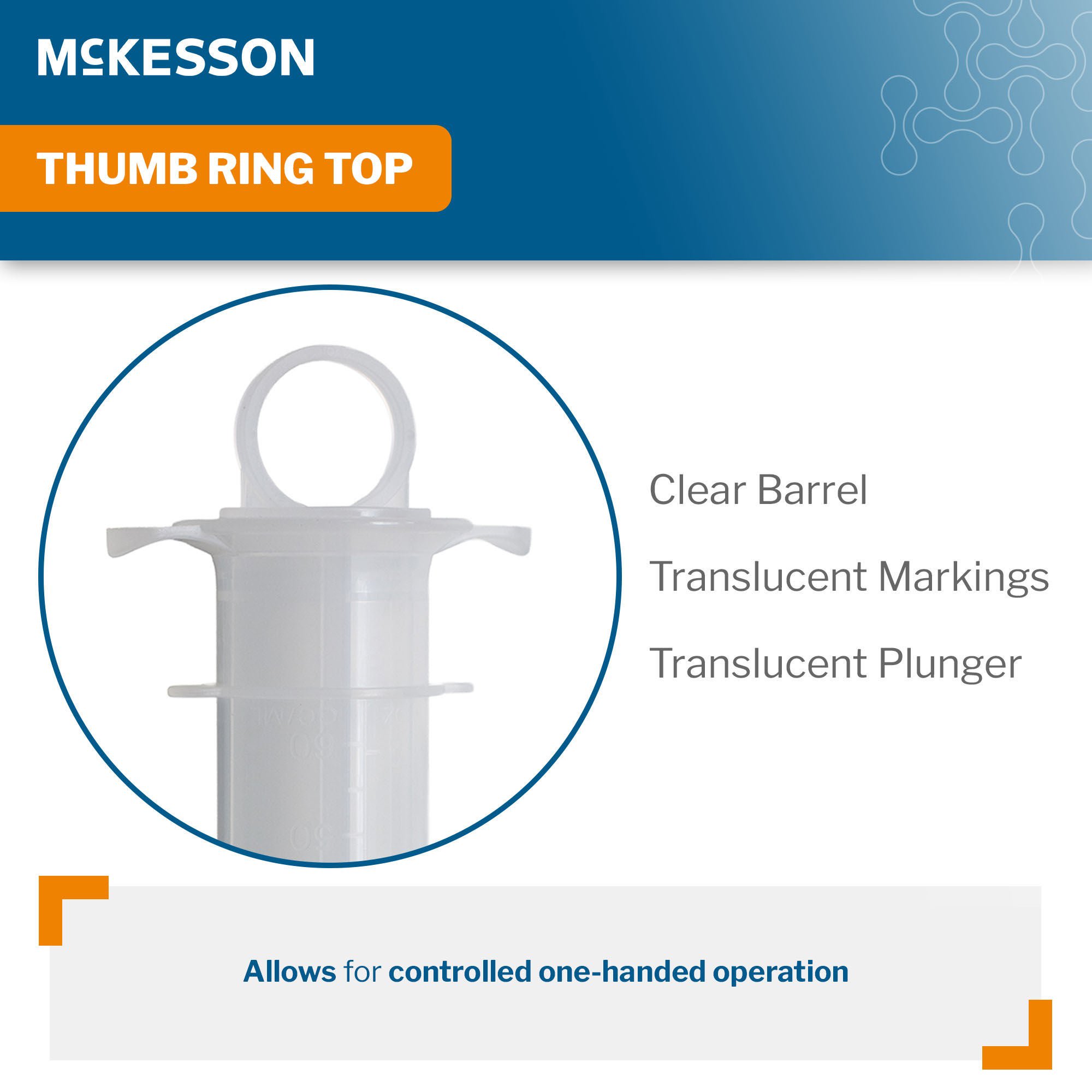 McKesson Brand - 905 Irrigation Syringe McKesson 60 mL Catheter Tip Without Safety