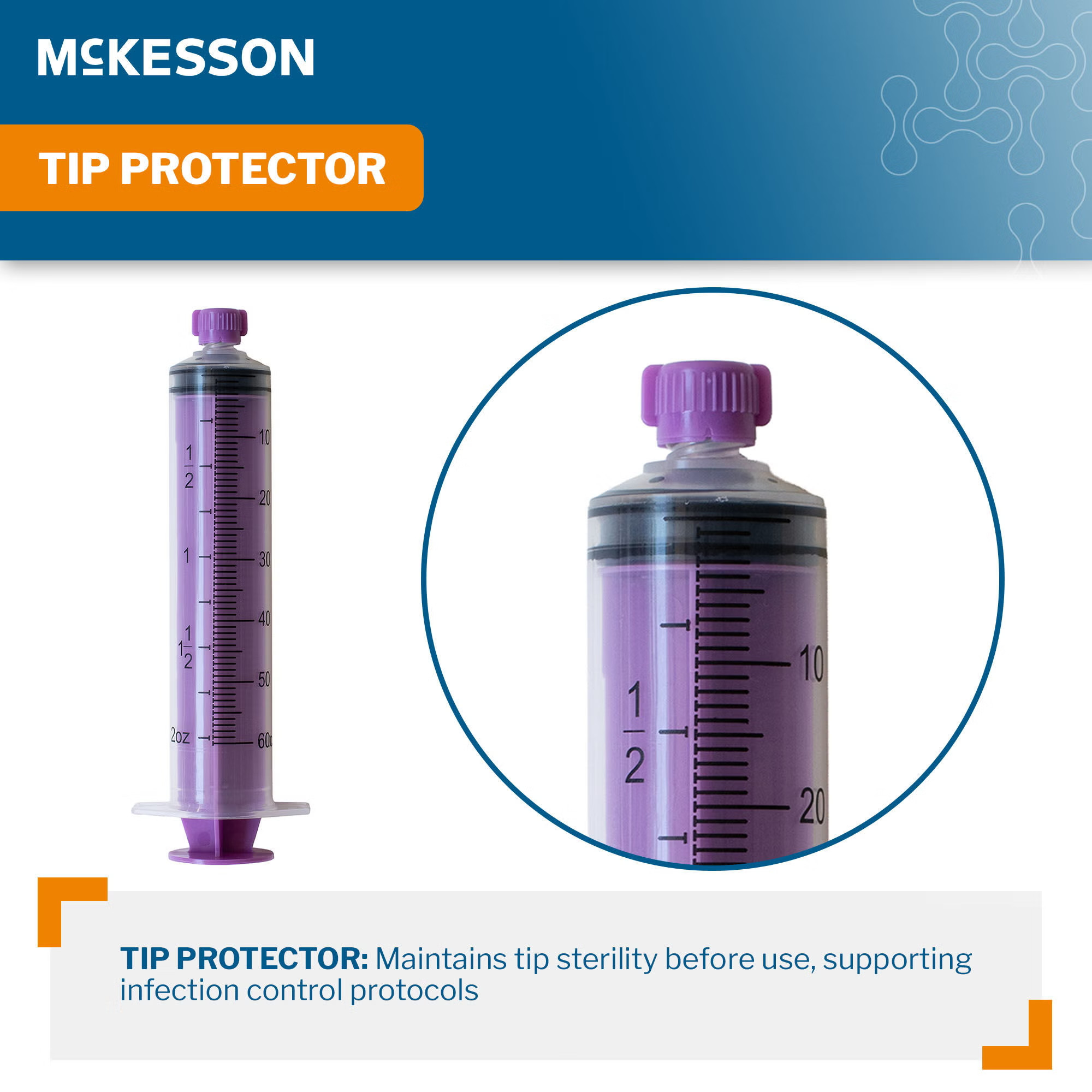 McKesson Brand - 910 Enteral Feeding / Irrigation Syringe McKesson 60 mL Enfit Tip Without Safety
