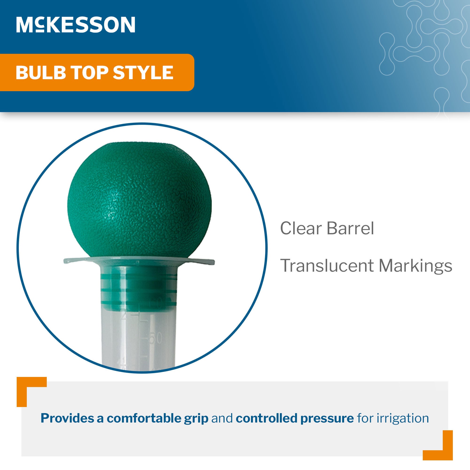McKesson Brand - 898 Irrigation Syringe McKesson 60 mL Catheter Tip Without Safety