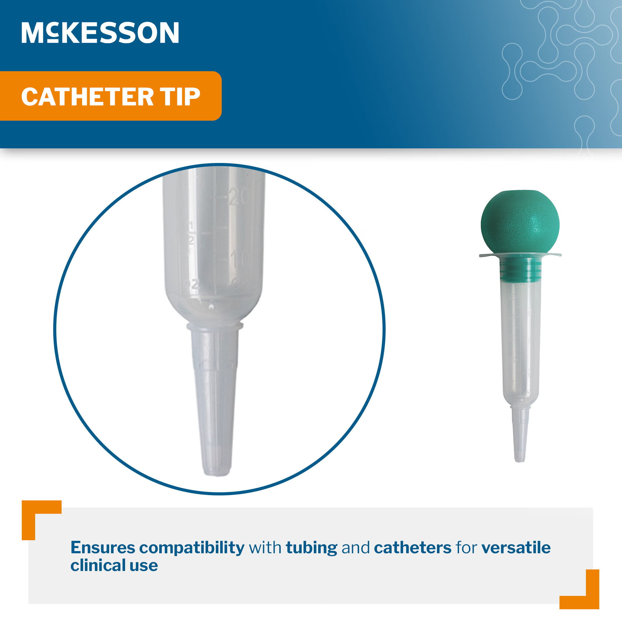 McKesson Brand - 898 Irrigation Syringe McKesson 60 mL Catheter Tip Without Safety