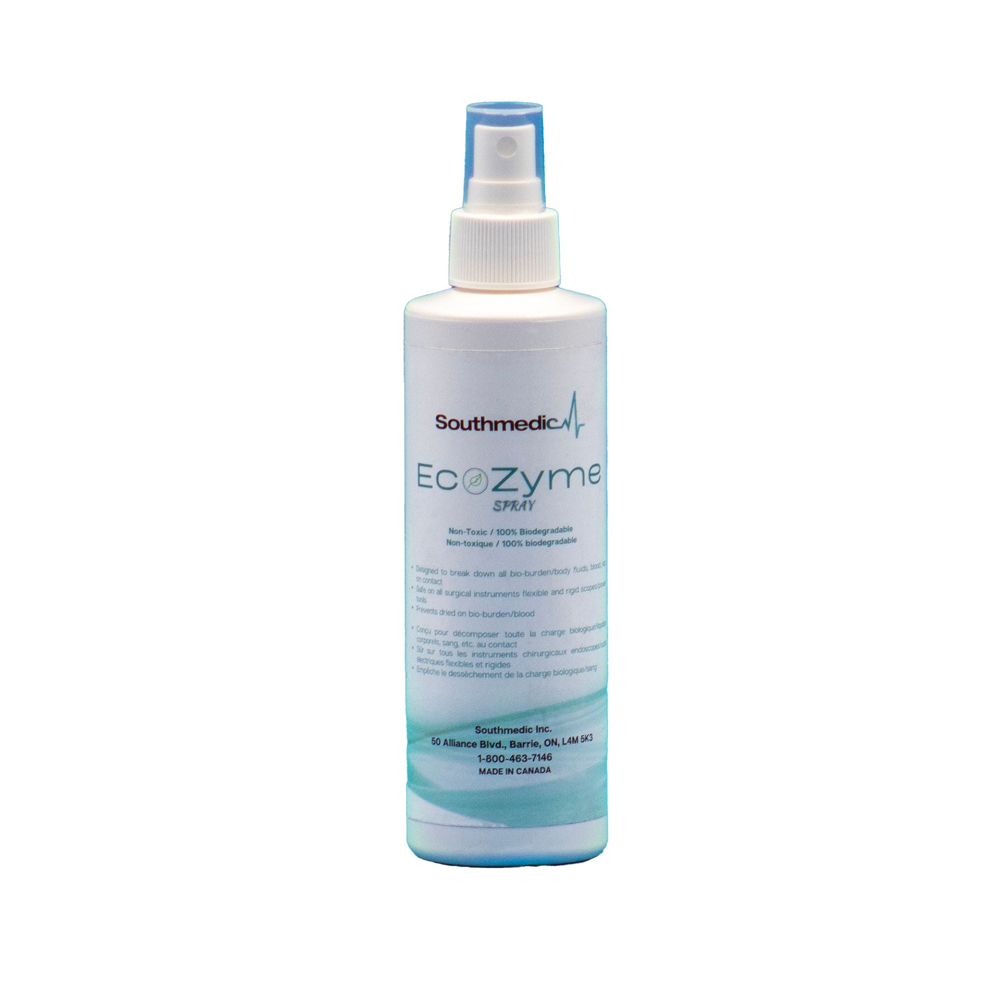 Southmedic - SMI1-27545-08 Multi-Enzymatic Instrument Detergent EcoZyme Liquid 8 oz. Spray Bottle Odorless