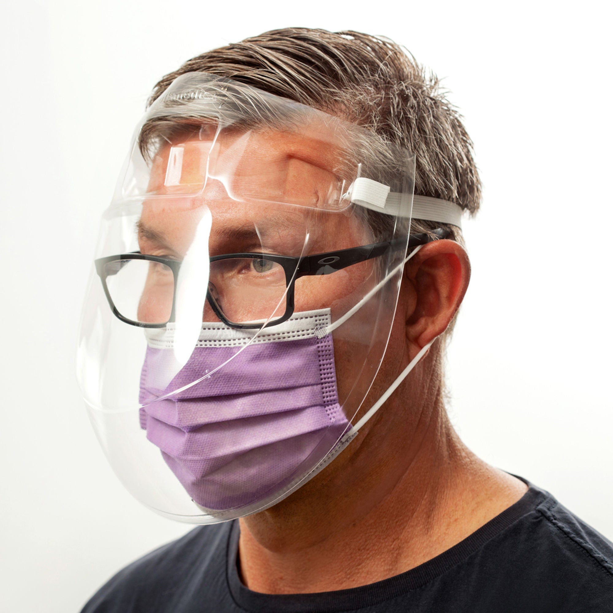 Southmedic - SMI1-MXFS-100 Face Shield BetterShield™ 3D Contoured One Size Fits Most Full Length Anti-fog Disposable NonSterile