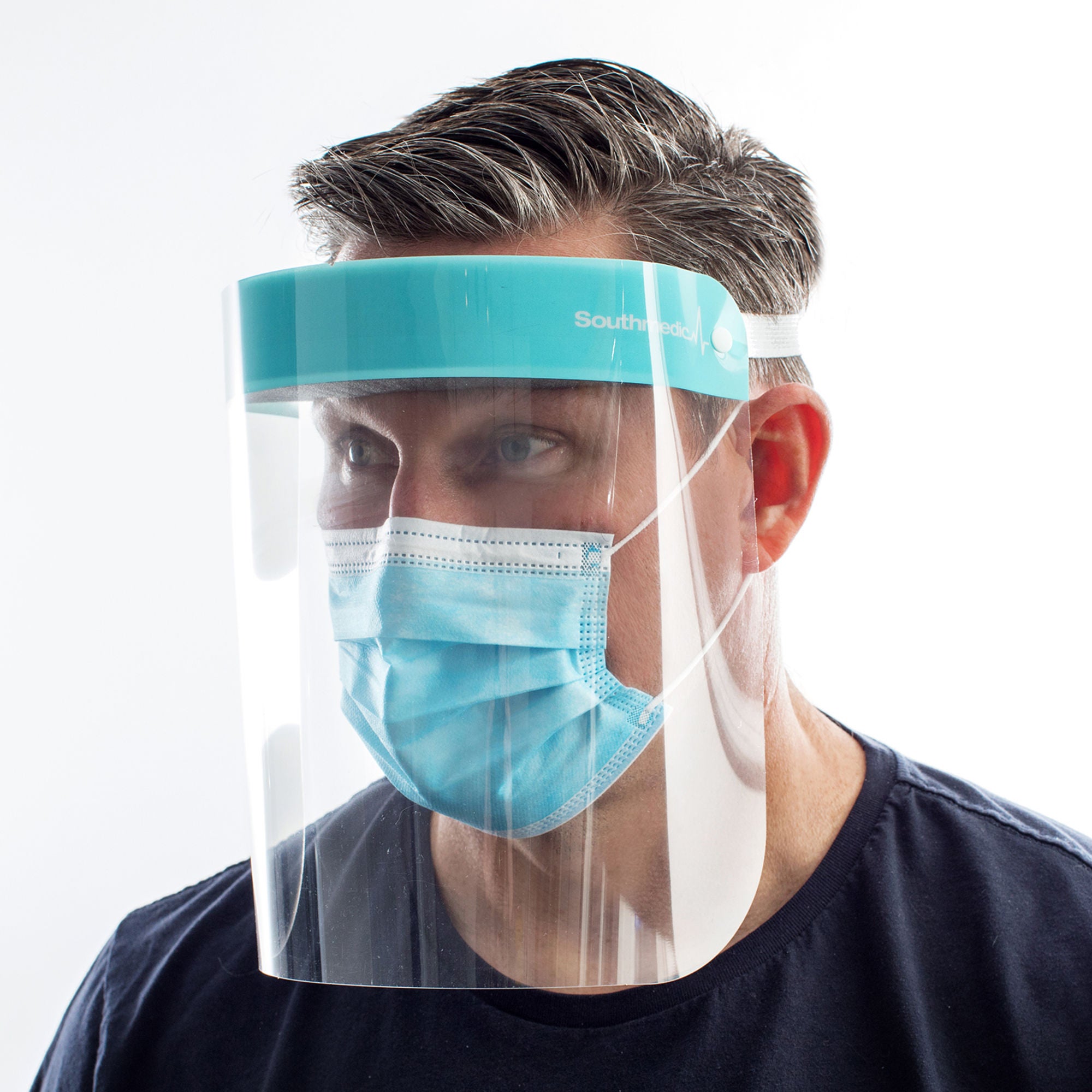 Southmedic - SMI1-SMI3611 Face Shield Clear Choice™ One Size Fits Most Full Length Disposable NonSterile