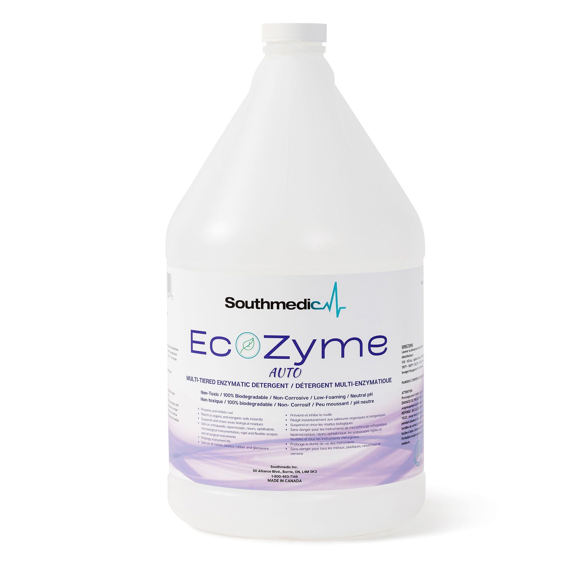 Southmedic - SMI1-17560-04 Enzymatic Instrument Detergent EcoZyme Auto Liquid Concentrate 1 gal. Jug Mild Scent