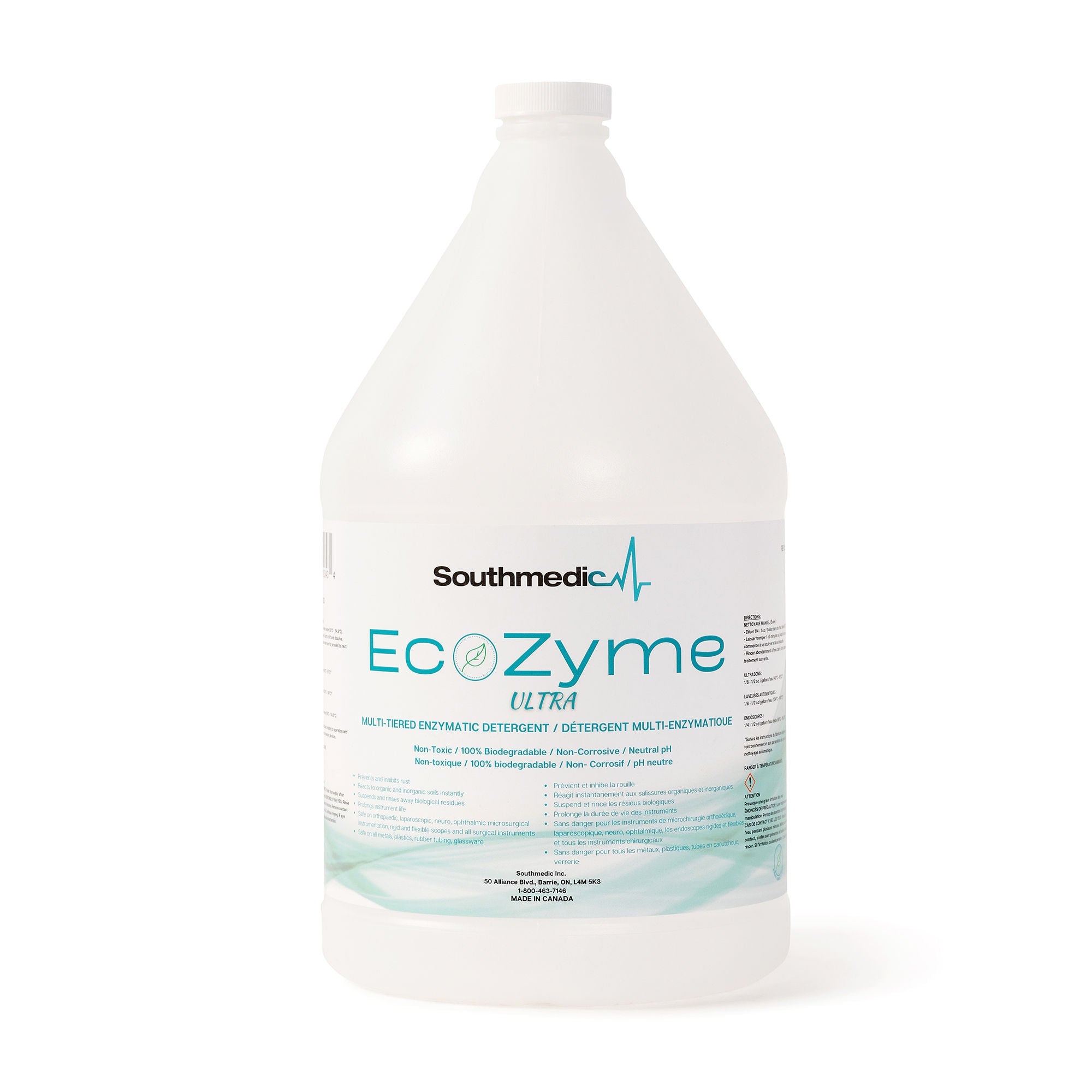 Southmedic - SMI1-18560-04 Enzymatic Instrument Detergent Ecozyme Ultra Liquid 1 gal. Jug Odorless