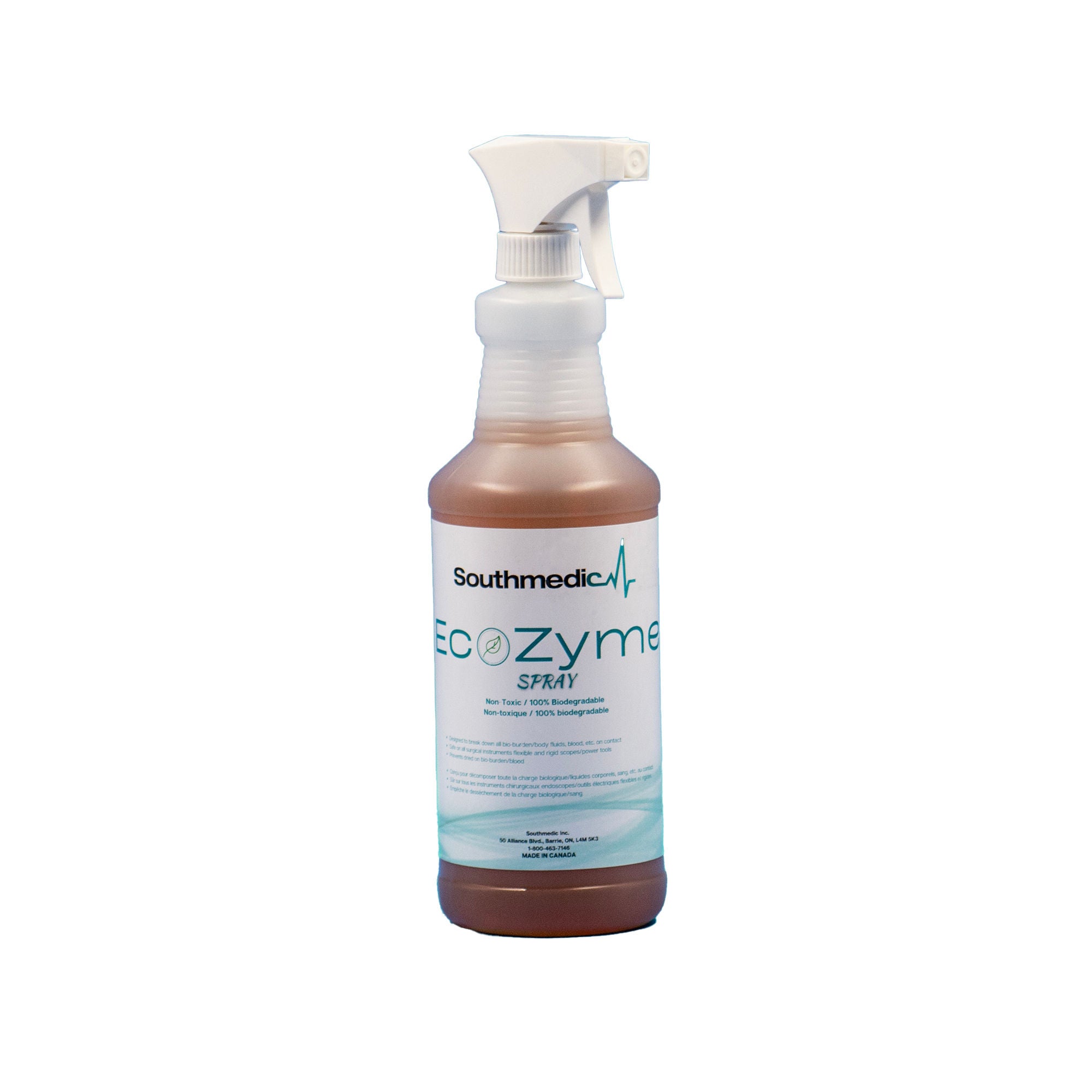 Southmedic - SMI1-27545-32 Enzymatic Instrument Detergent Ecozyme Liquid 32 oz. Spray Bottle Odorless