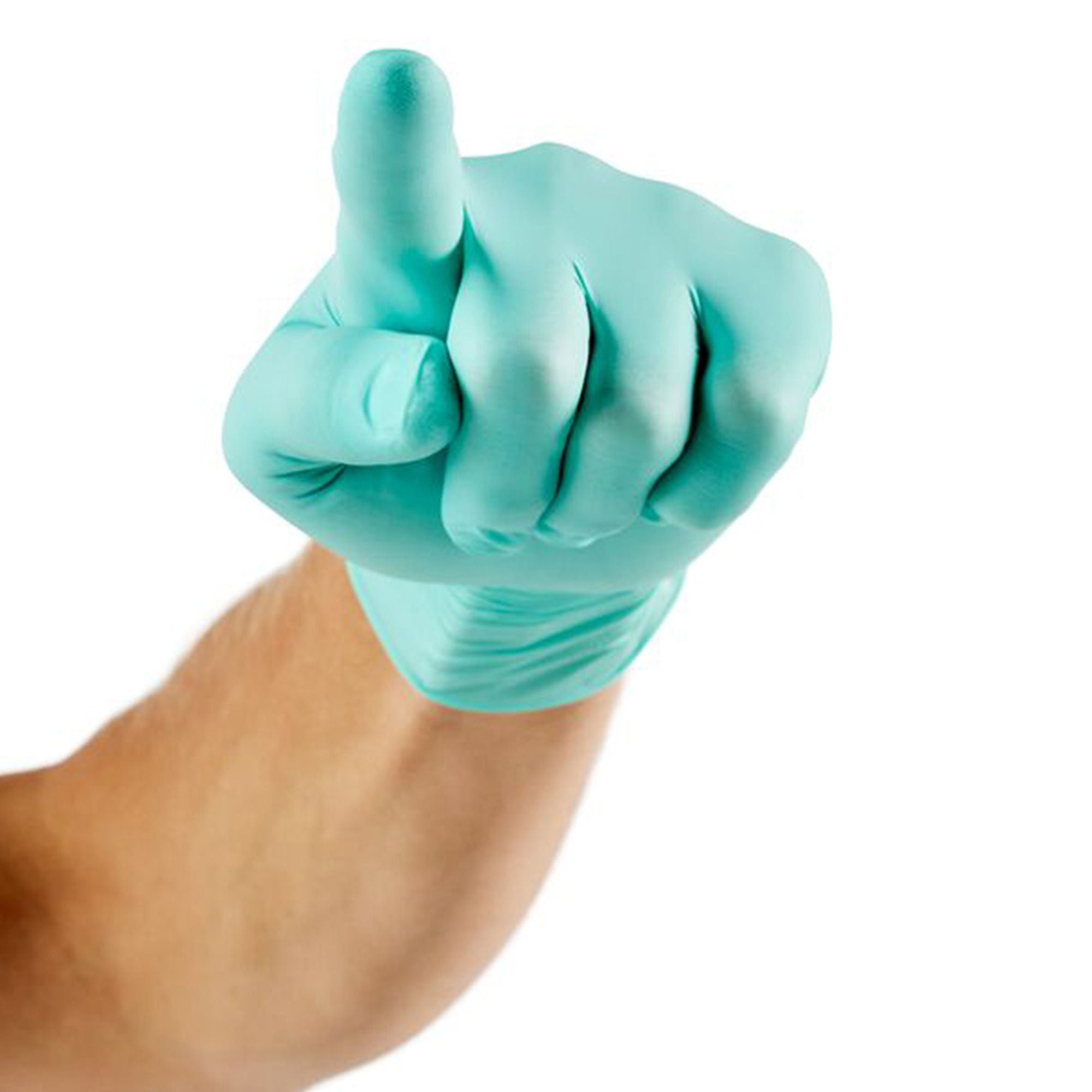 Cardinal - 88FB03M Exam Glove FLEXAL™ Nitrile Biodegradable Medium 200 per Box NonSterile Nitrile Standard Cuff Length Textured Fingertips Teal Chemo Tested / Fentanyl Tested