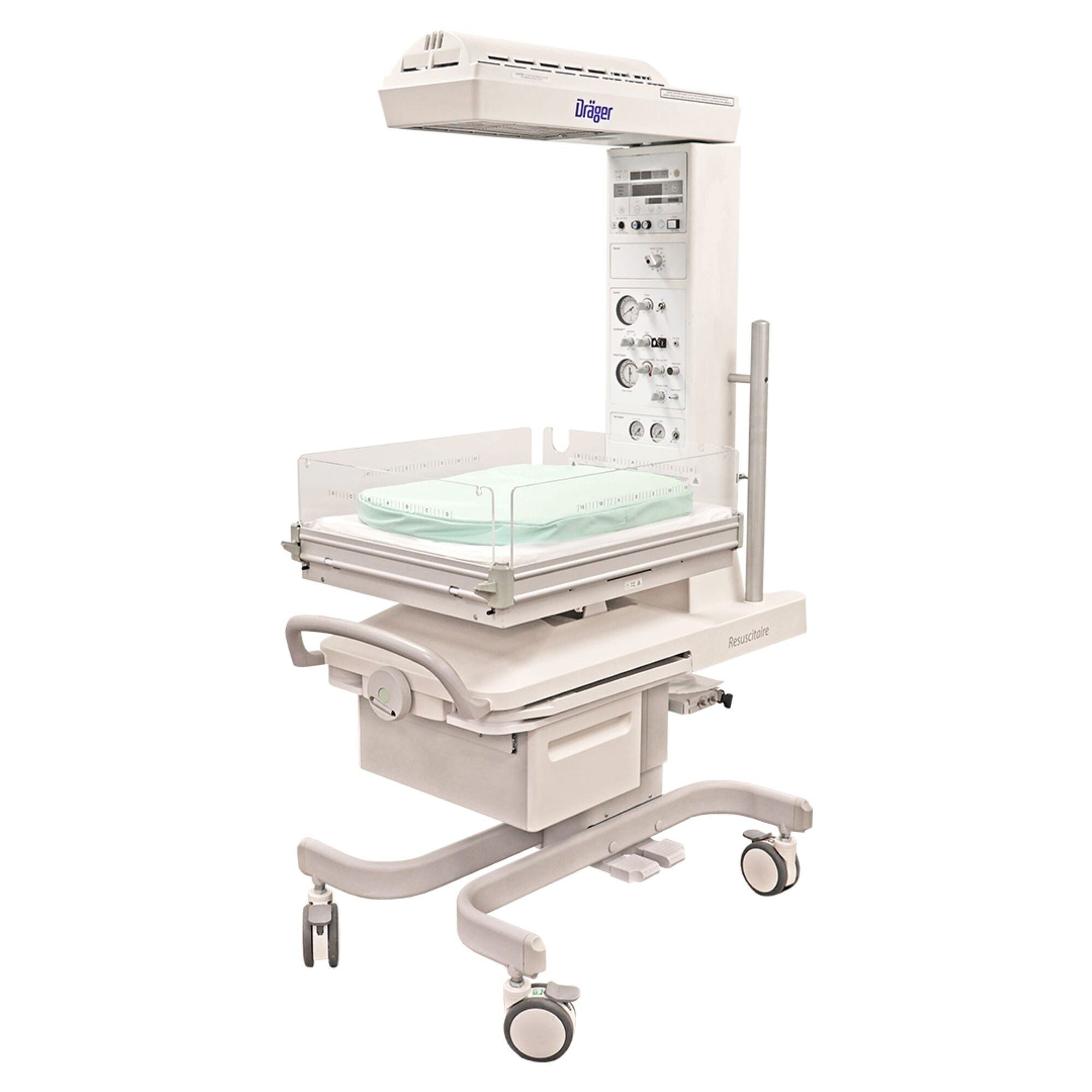 Soma Technology - INW-0045 Refurbished Infant Warmer with Bassinet Drager Air-Shields Resuscitaire RW 26-1/2 X 44 X 72 Inch 15 lbs. Weight Capacity