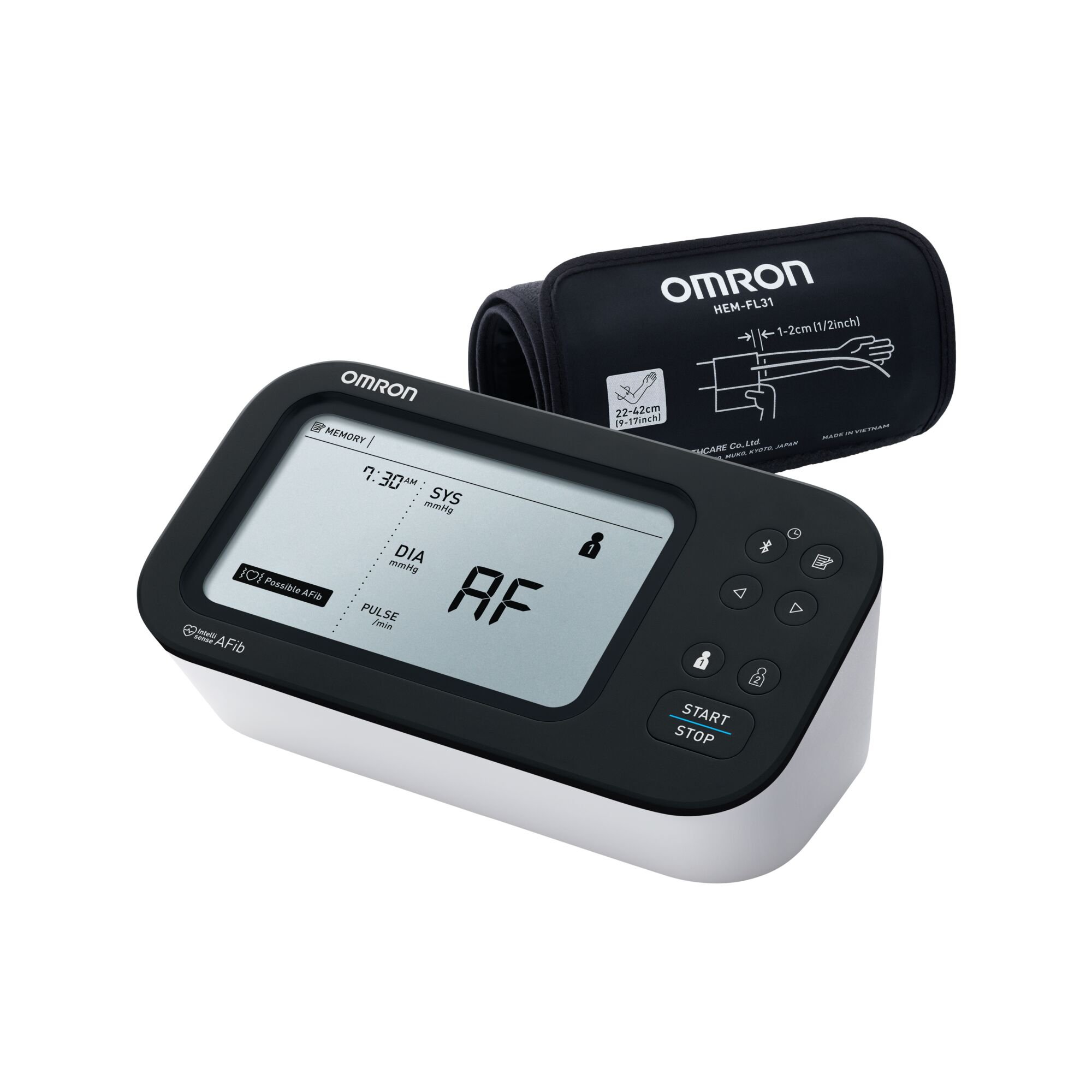 Emerson Healthcare BP7360 - Omron 7 Series® Digital Blood Pressure Monitor with Bluetooth Connectivity - 1/Each, 10/Case