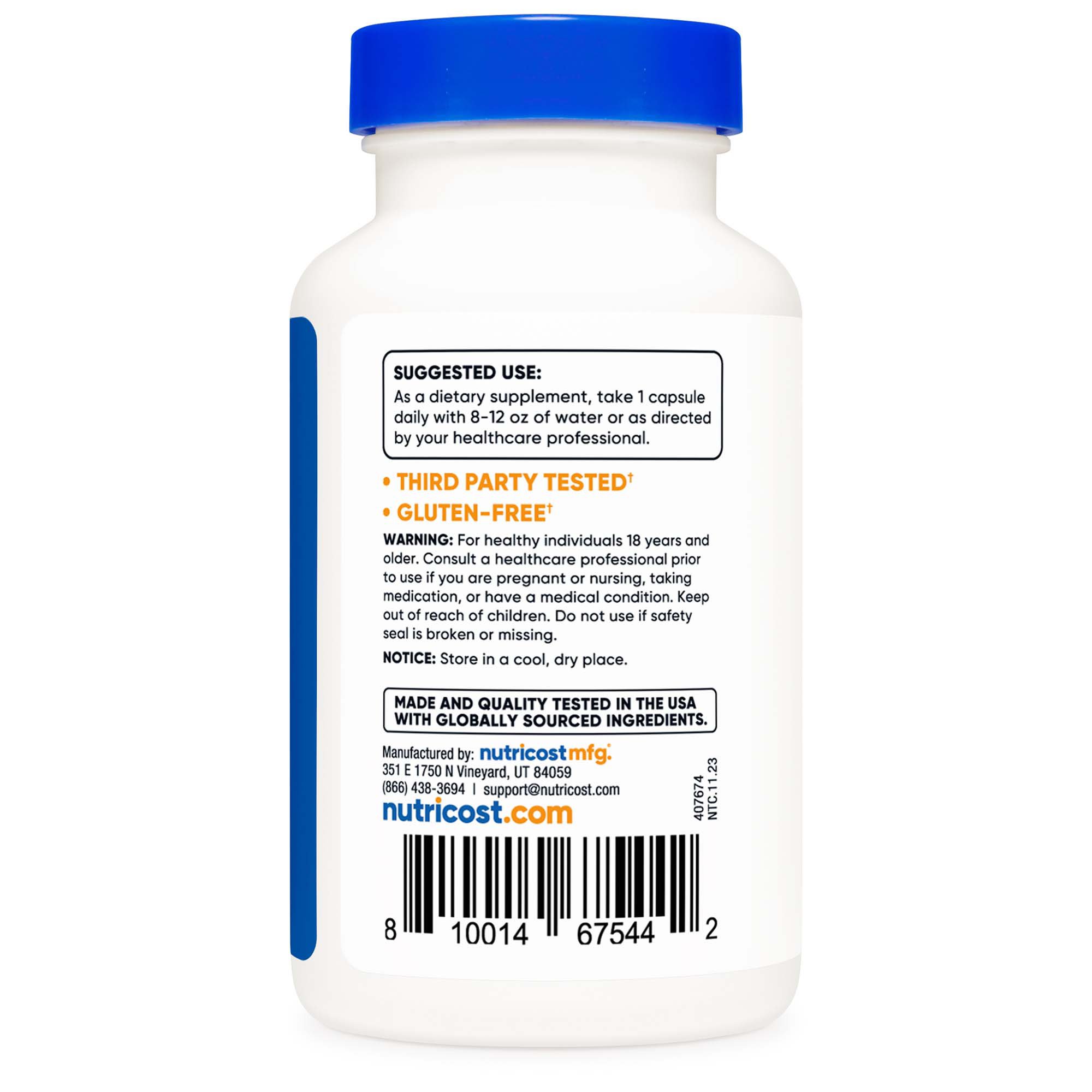 nutricost Vitamin B2 Riboflavin Dietary Supplement NTC080101 by Nutricost