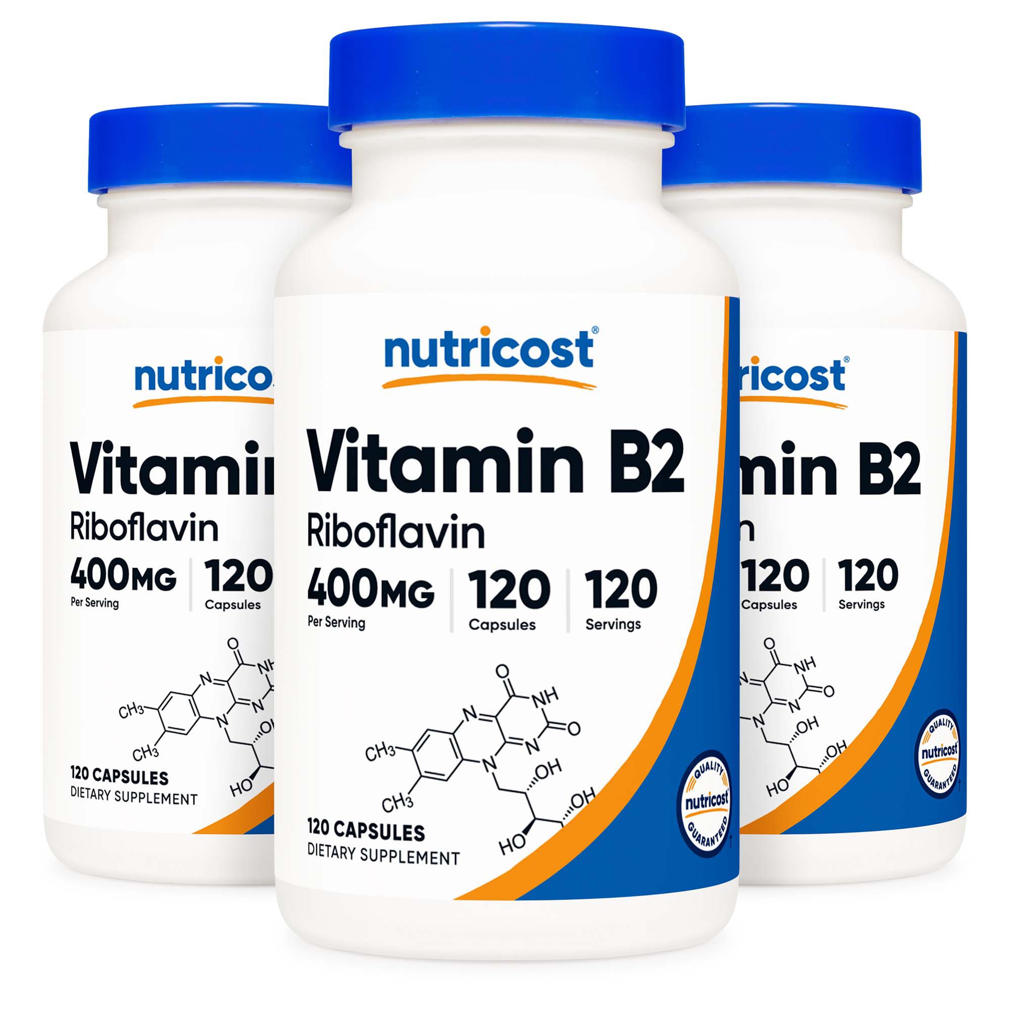 nutricost Vitamin B2 Riboflavin Dietary Supplement NTC080101 by Nutricost