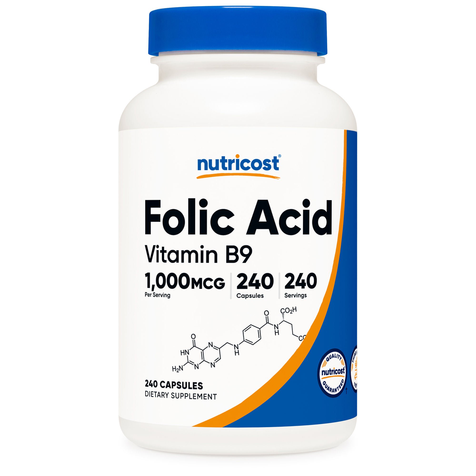 Nutricost - NTC082101 Dietary Supplement nutricost® Folic Acid (Vitamin B9) Folate 1