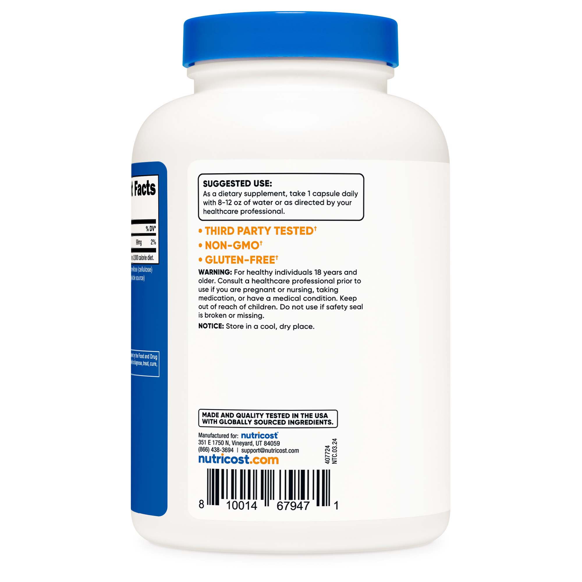 nutricost Dietary Supplement NTC091101 by Nutricost