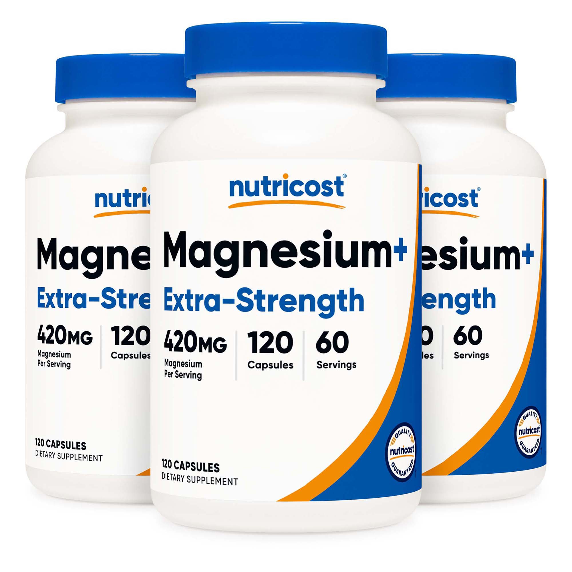 Nutricost NTC332201 - Nutricost® Magnesium+ (Extra Strength) Capsules - 1/Bottle, 12/Case