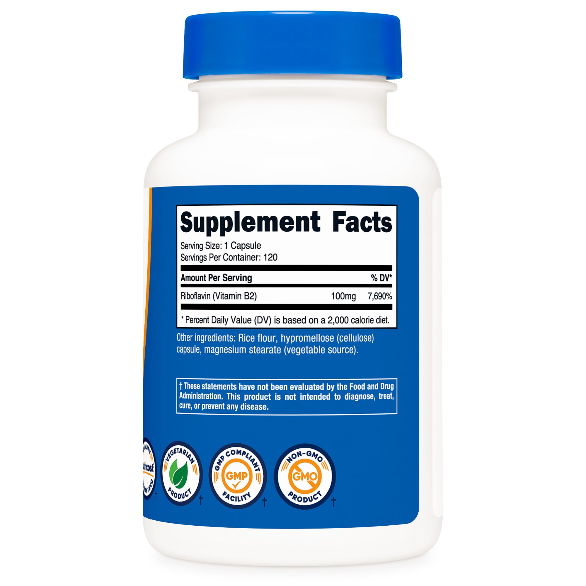 nutricost Vitamin B2 Riboflavin Dietary Supplement NTC220101 by Nutricost