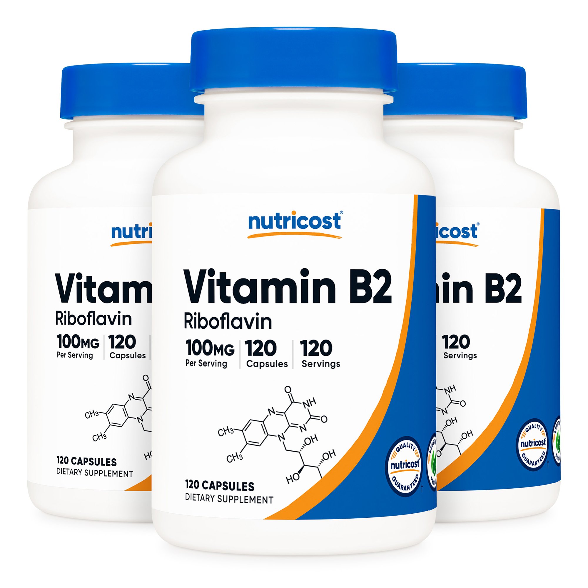 nutricost Vitamin B2 Riboflavin Dietary Supplement NTC220101 by Nutricost