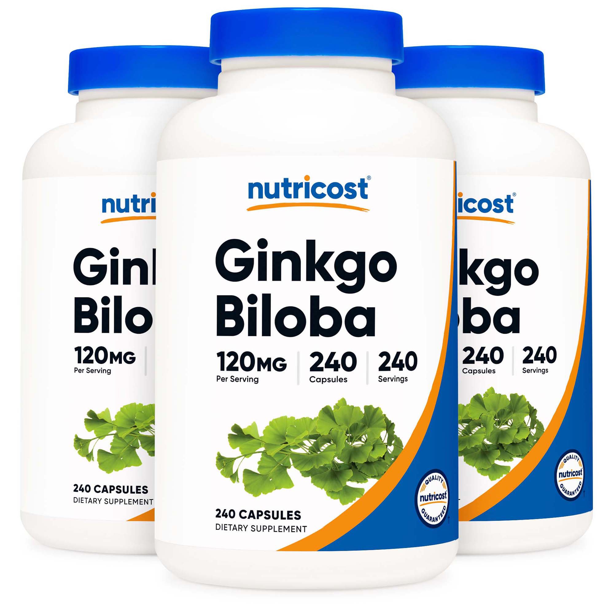 Nutricost NTC016101 - nutricost® 120 mg Ginkgo Biloba Capsules - 1/Bottle, 12/Case