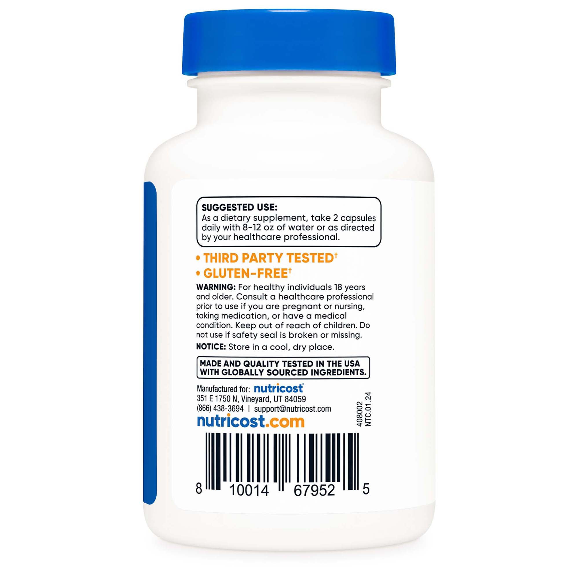 nutricost Dietary Supplement NTC183101 by Nutricost