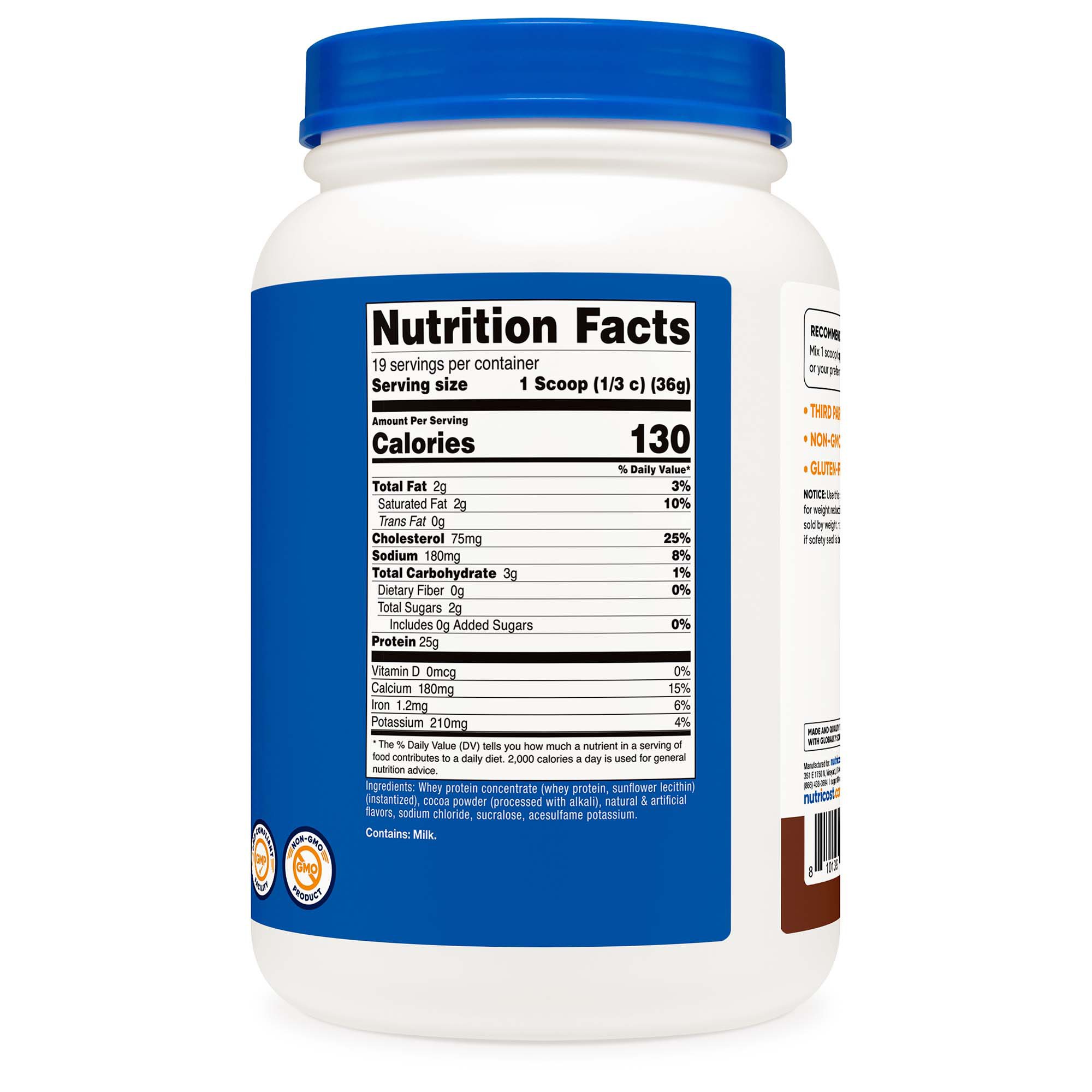 Nutricost Whey Protein Concentrate Oral Supplement NCW025102 by Nutricost