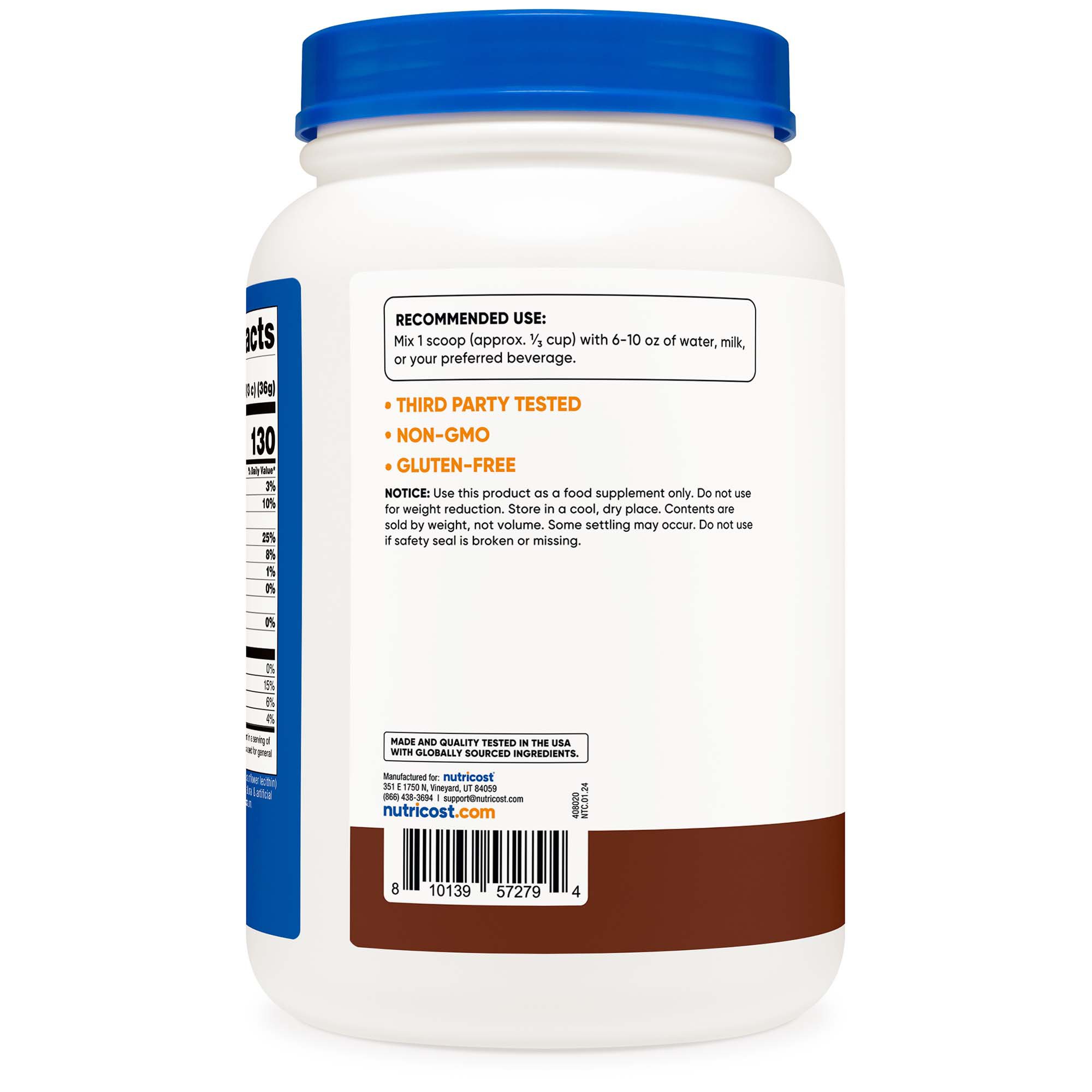 Nutricost Whey Protein Concentrate Oral Supplement NCW025102 by Nutricost