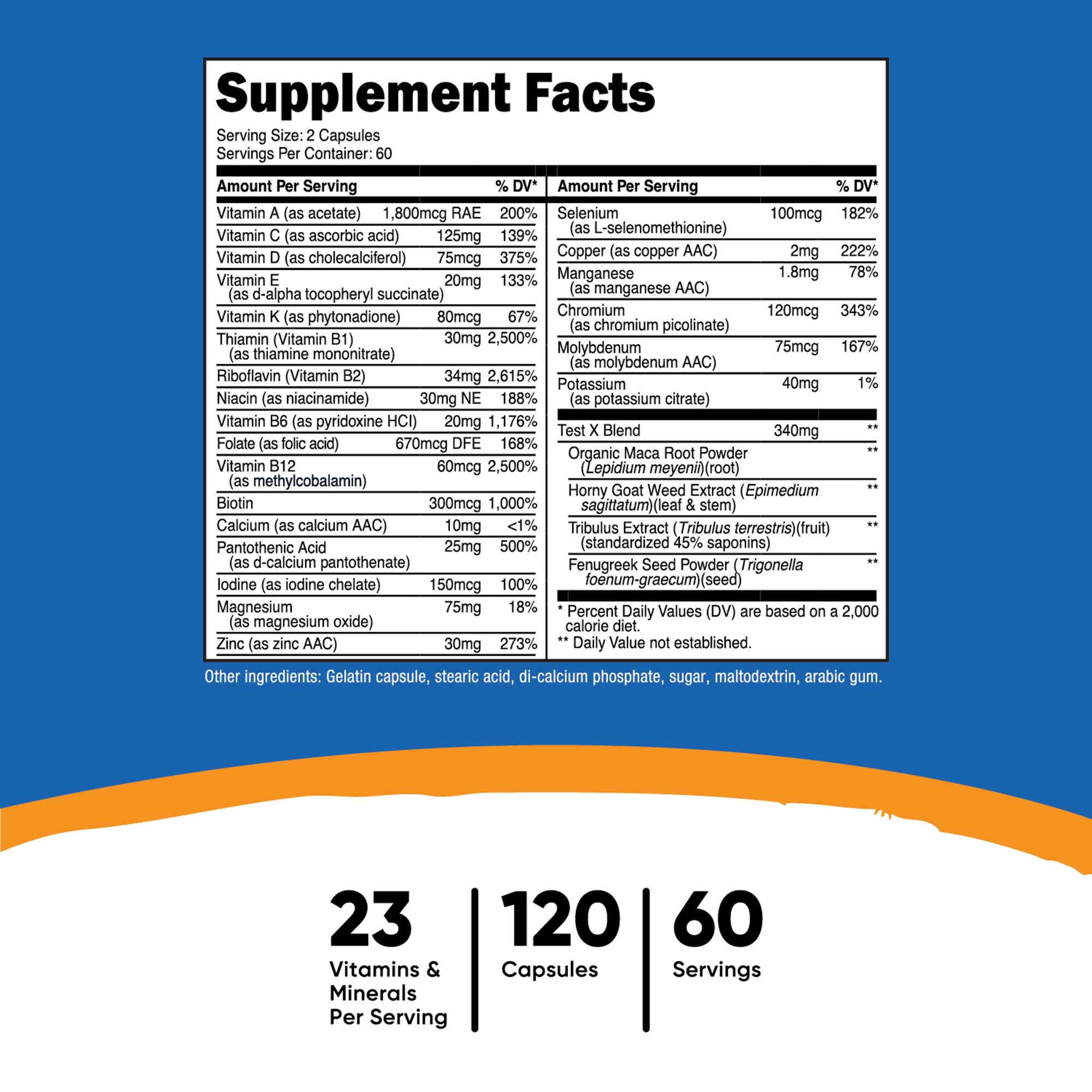 nutricost Multivitamin For Men Dietary Supplement NTC117101 by Nutricost