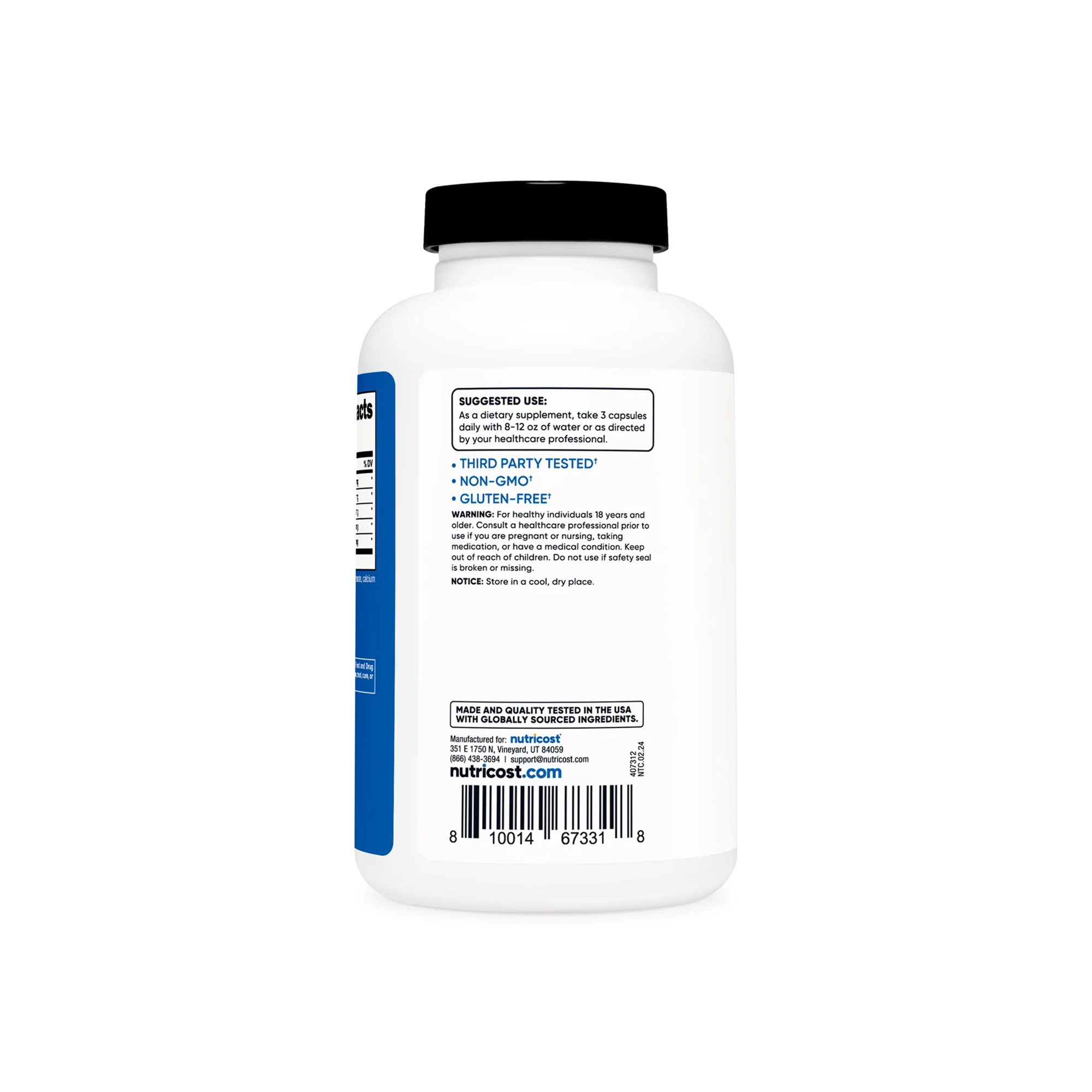 nutricost Nitric Oxide Booster Dietary Supplement NTC401101 by Nutricost