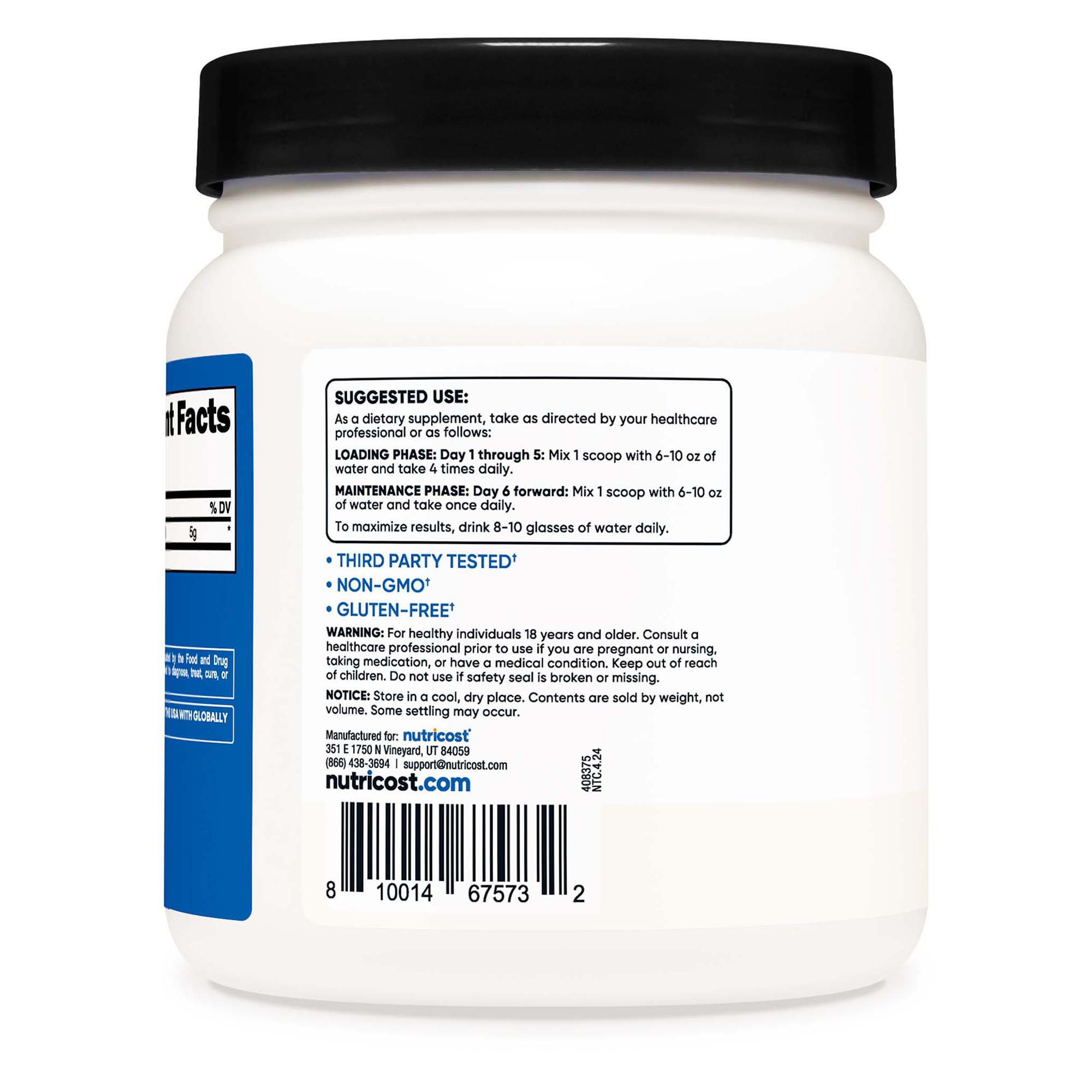 Nutricost Creatine Monohydrate Oral Supplement NCW015309 by Nutricost