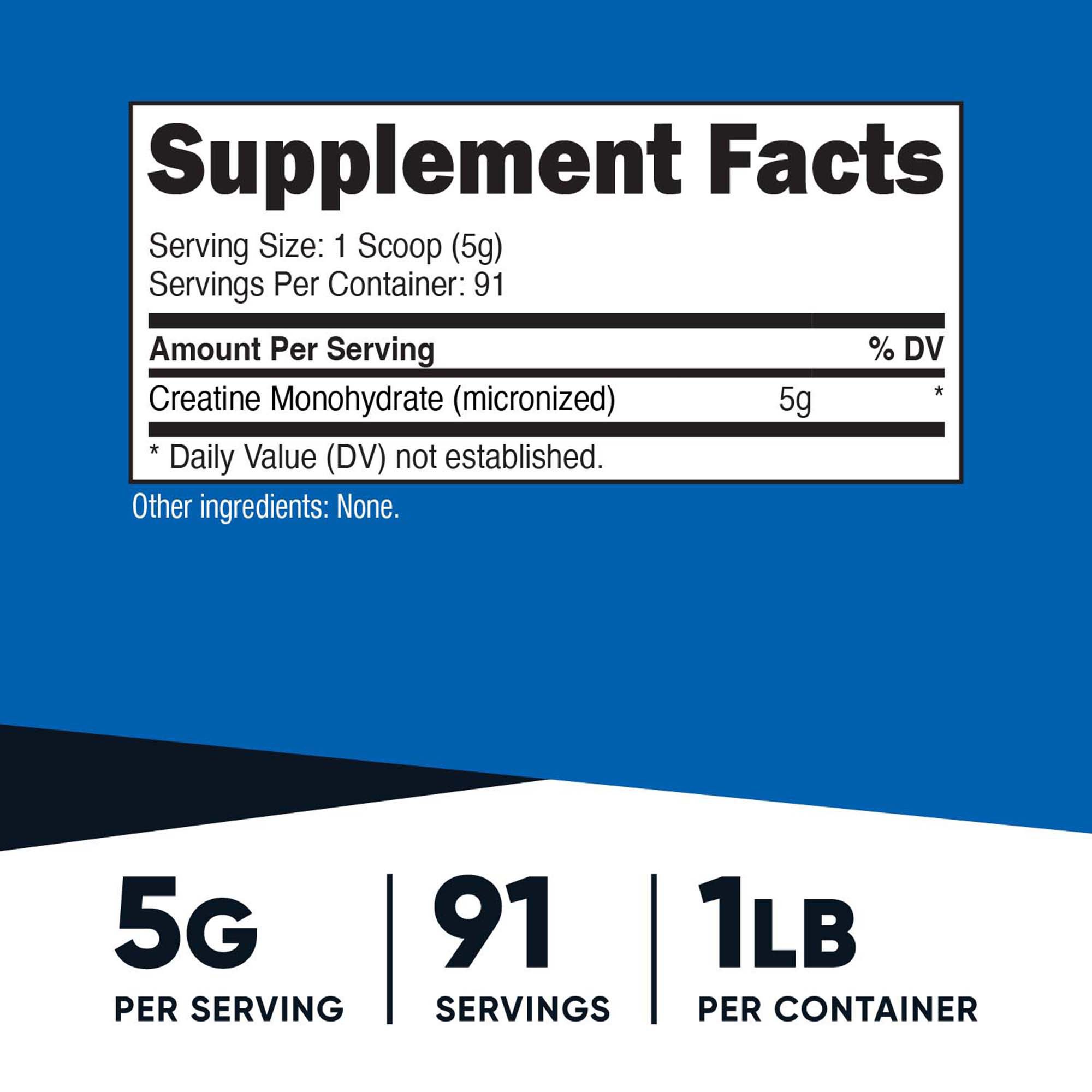 Nutricost Creatine Monohydrate Oral Supplement NCW015309 by Nutricost