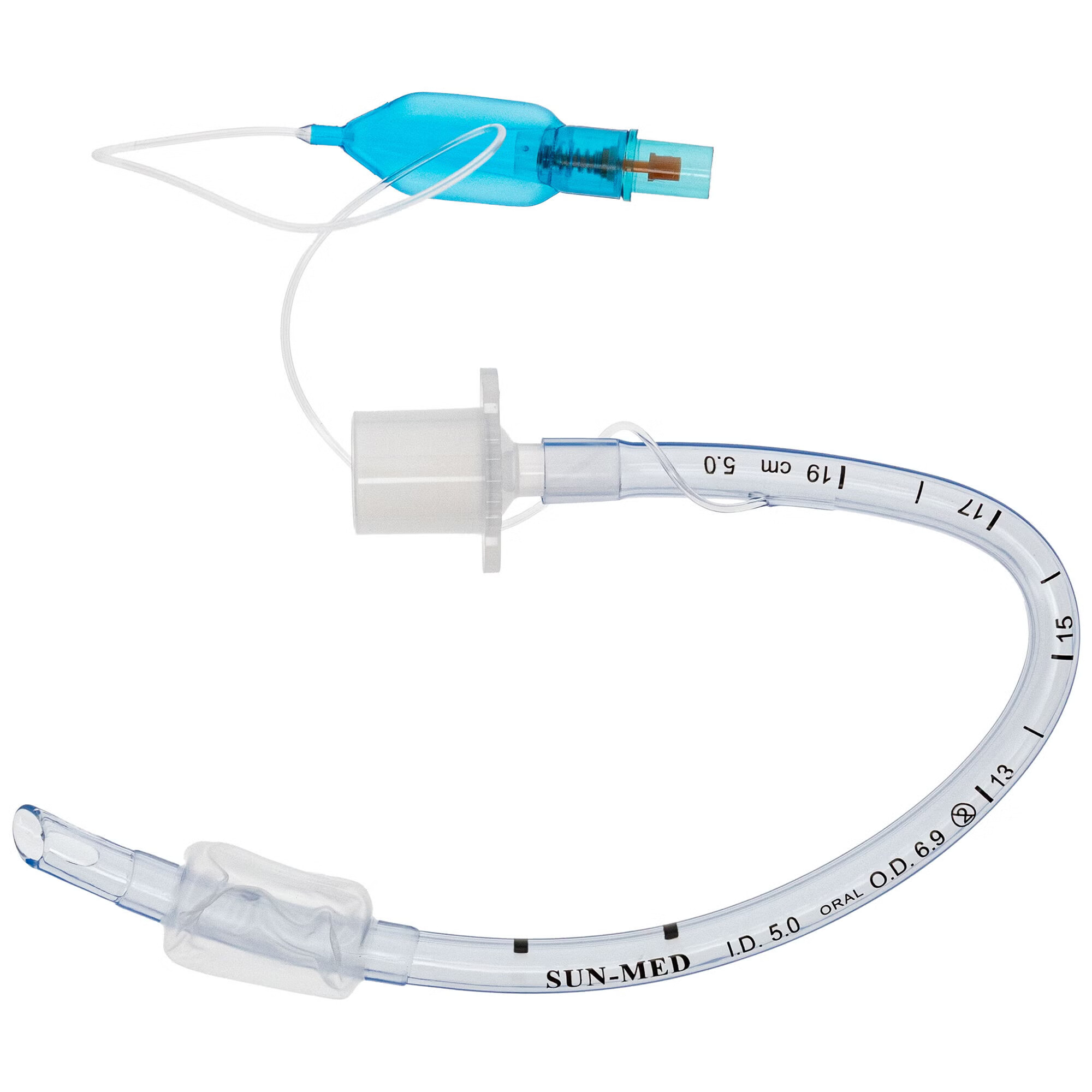 Sun Med - 1-7321-75 Cuffed Endotracheal Tube SunMed® 310 mm Length Curved 7.5 mm ID Adult Murphy Eye