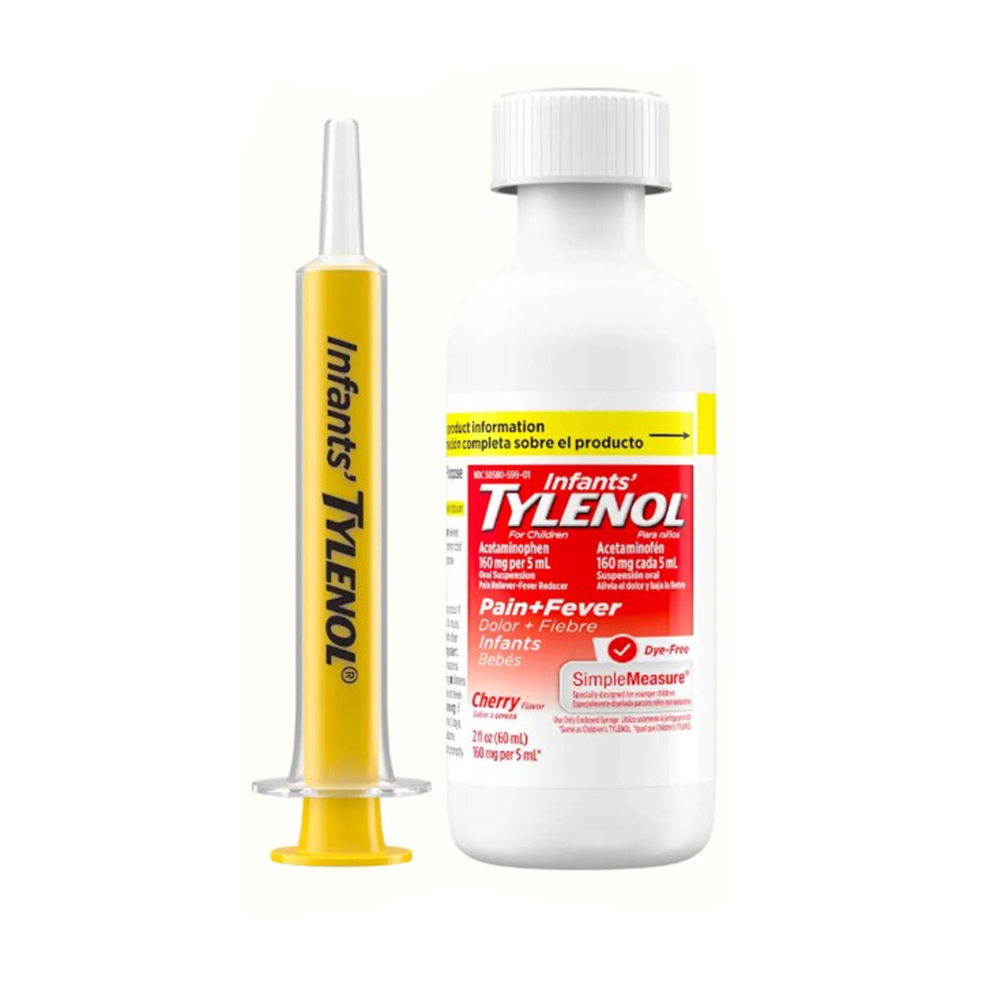 Kenvue Brands LLC - 301676200 Tylenol® Children's Dye-Free Pain + Fever 160 mg Acetaminophen Oral Suspension