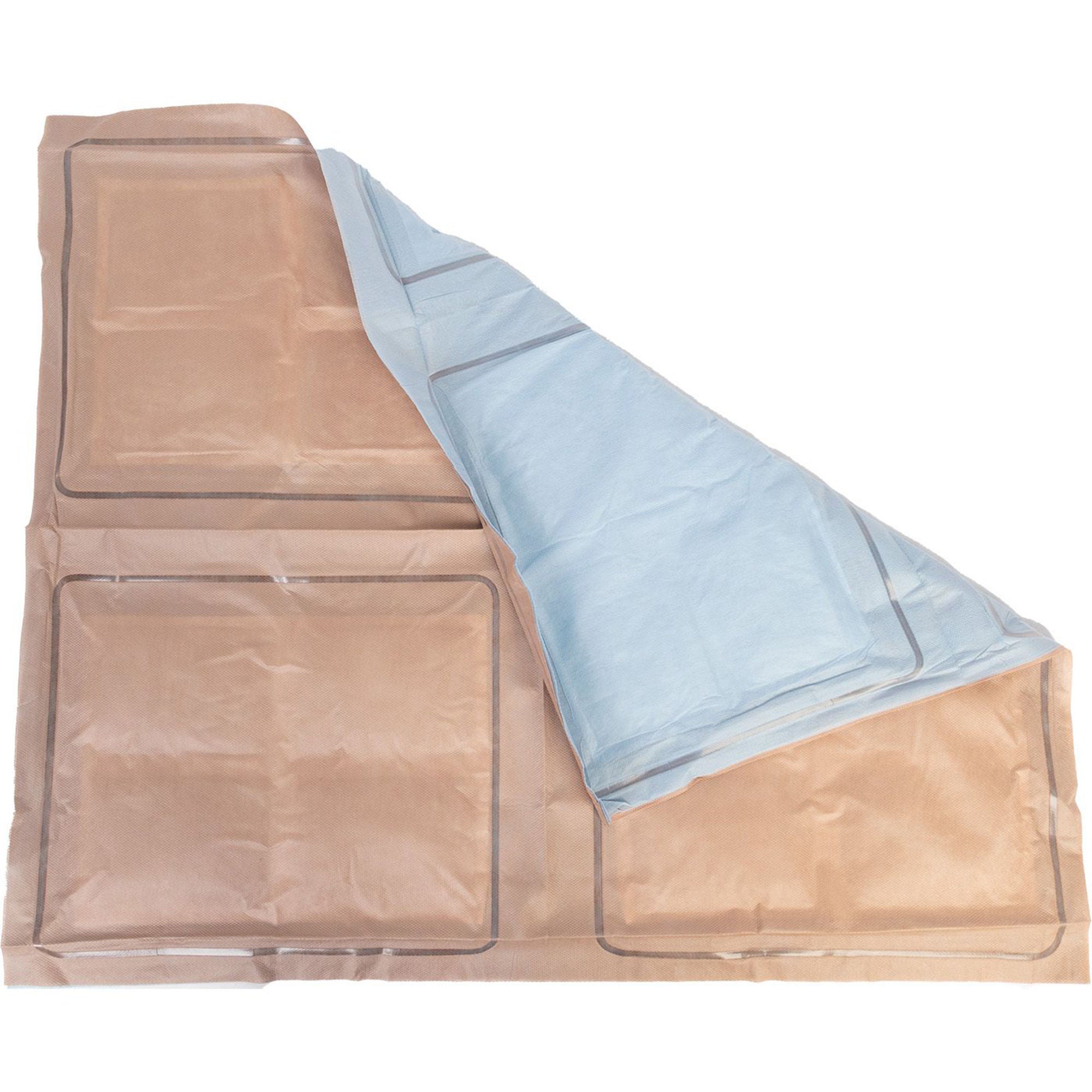 North American Rescue - 80-1192 Hypothermia Blanket Kit HPMK-I® 43 X 78 Inch 5-Ply Composite Fabric Tan / Blue