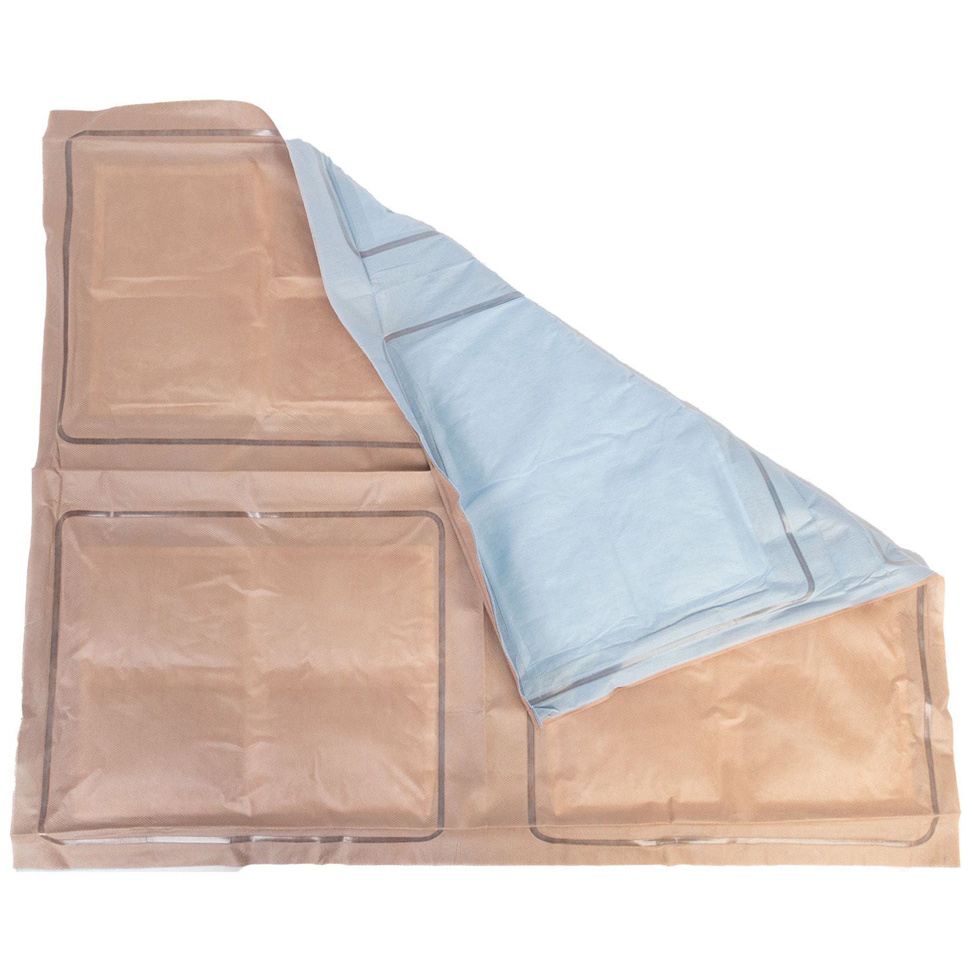 North American Rescue - ZZ-1467 Hypothermia Blanket NAR Ready Heat® 22 X 26 Inch 1.88 lbs. Tan / Blue