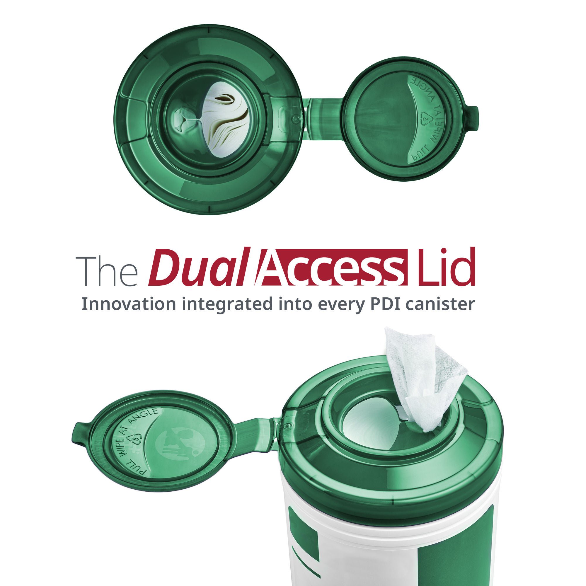 Professional Disposables - P62572 Surface Disinfectant Cleaner Sani-HP1™ Germicidal Manual Pull Wipe 275 Count Canister NonSterile