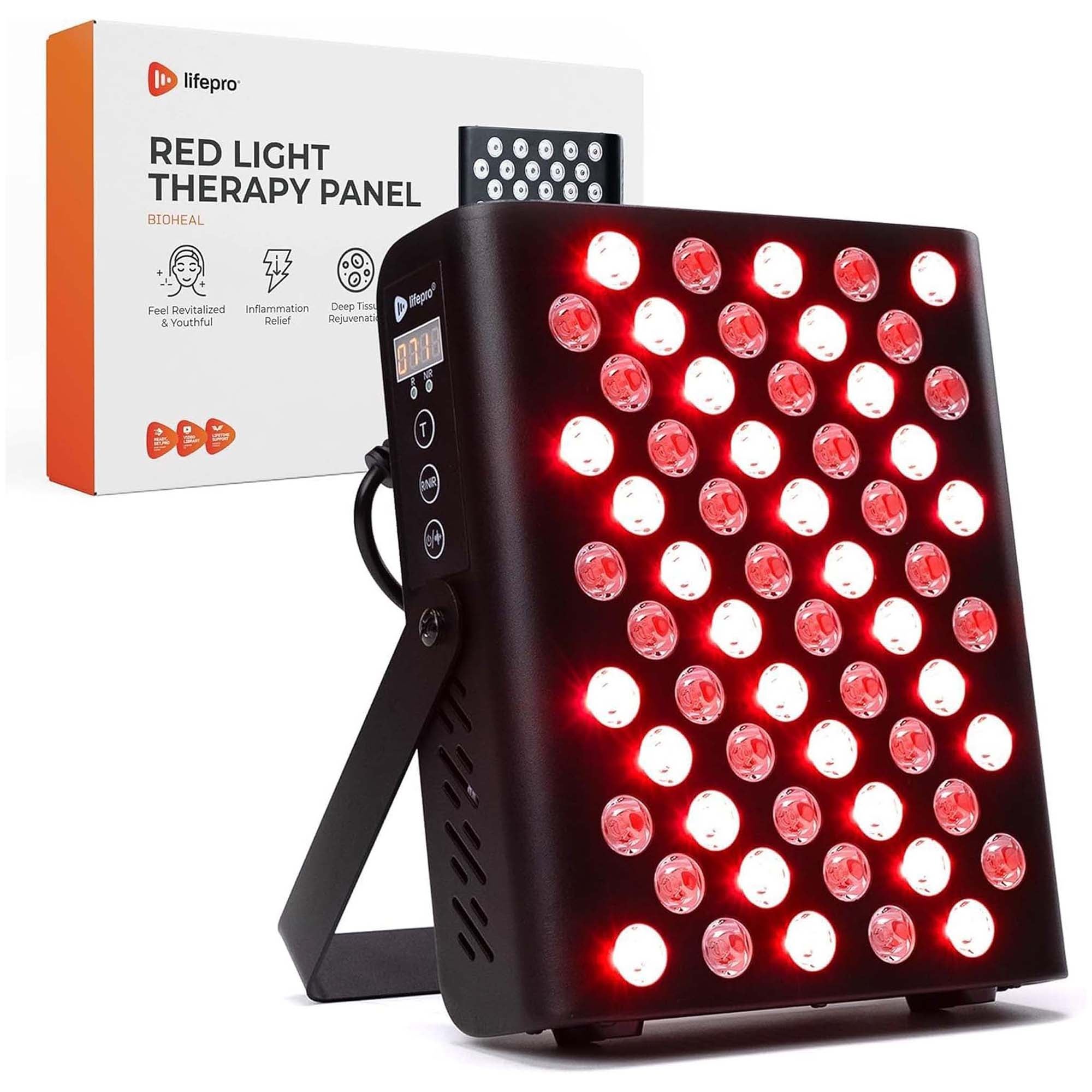 Lifepro Fitness LLC - LP-BIOHL-BLK-RTL Light Therapy BioHeal 4 X 11-4/5 X 17-2/5 Inch