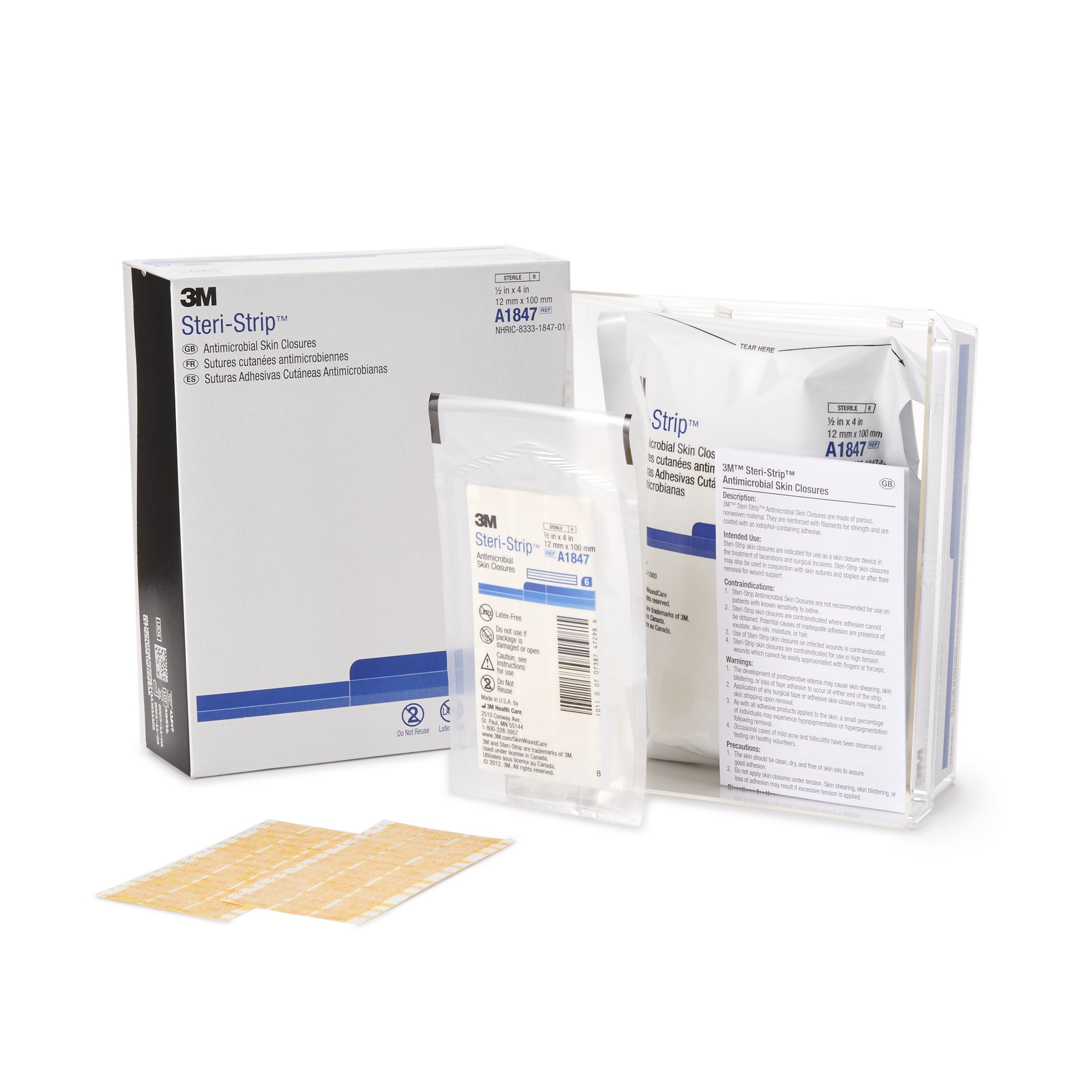 Solventum Corporation - A1847 3M™ Steri-Strip™ Antimicrobial Skin Closure Strip